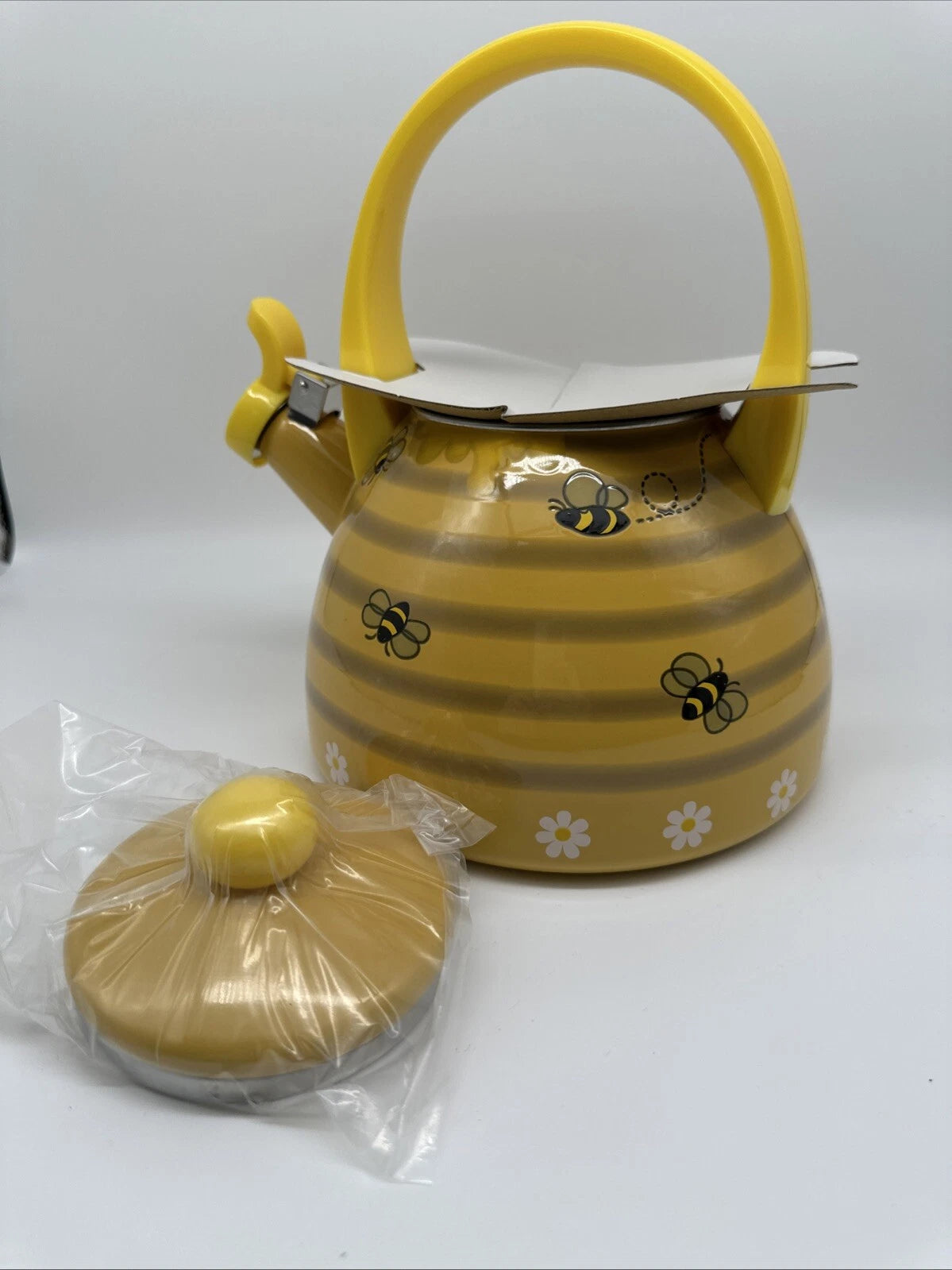 Whistling Stovetop Enamel on Steel Beehive Teakettle Tea Kettle | eBay