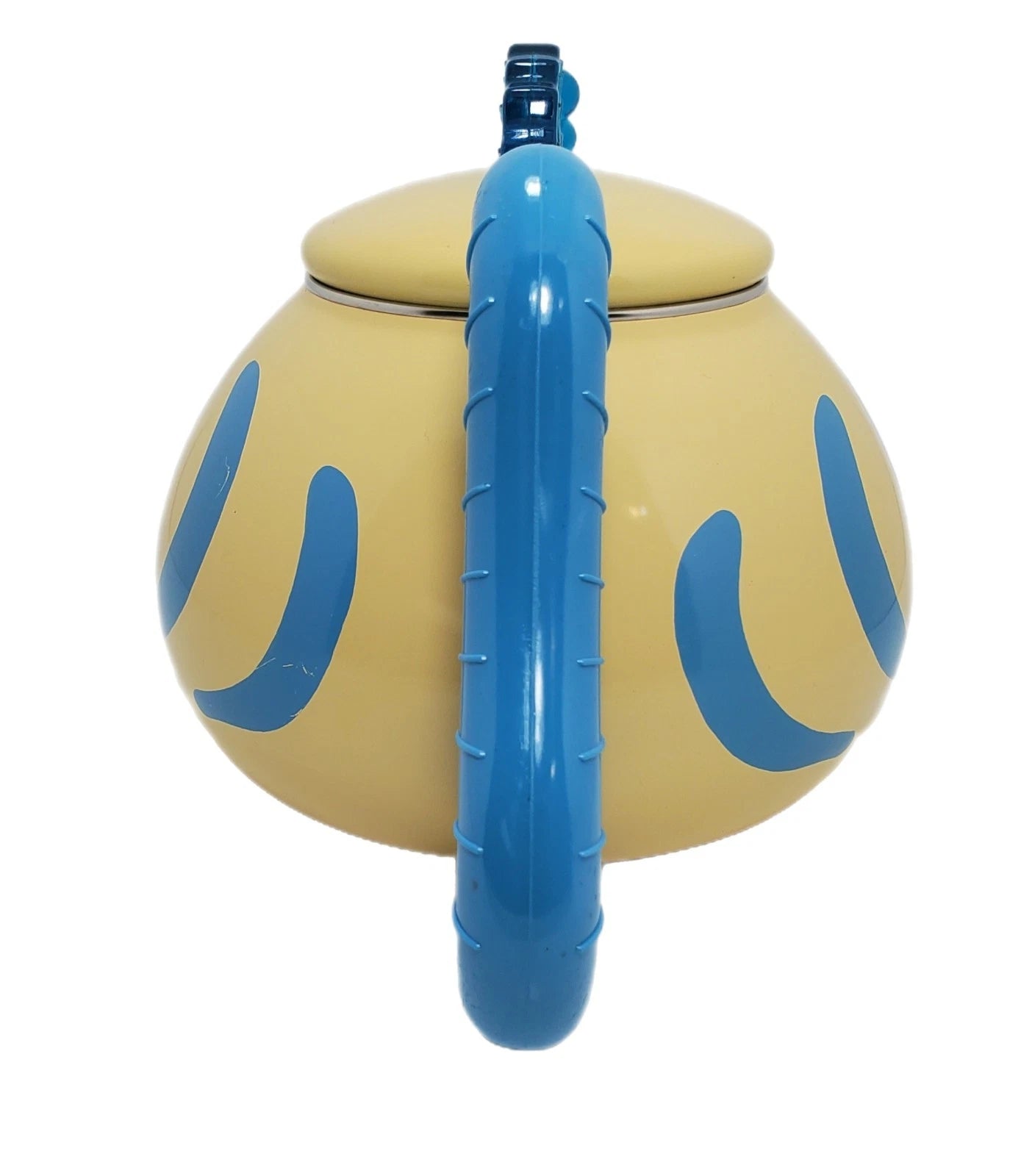 Vtg MM Kamenstein Whistling Kettle Tea Pot Enamel Flounder Fish Anthropomorphic | eBay