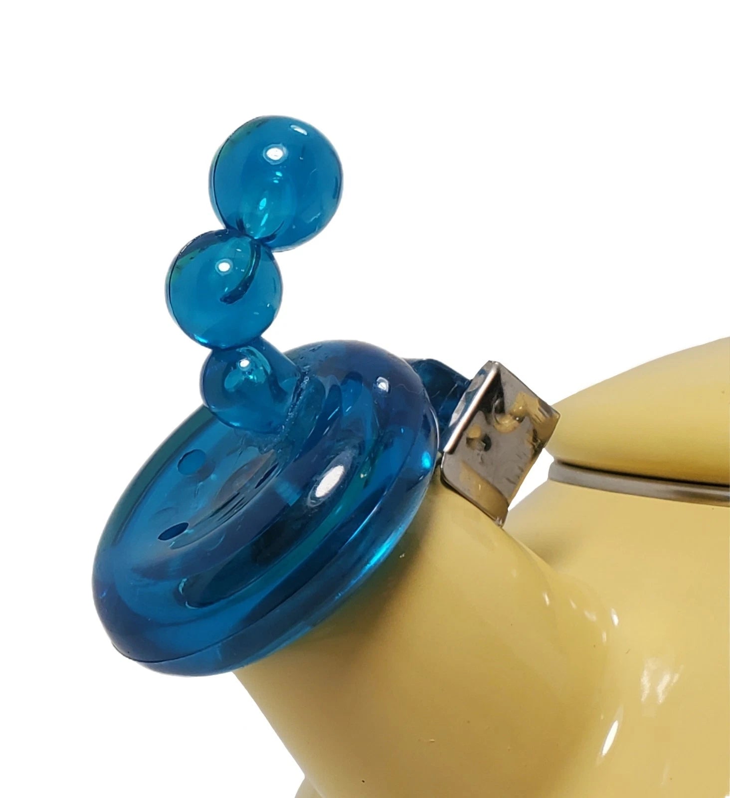 Vtg MM Kamenstein Whistling Kettle Tea Pot Enamel Flounder Fish Anthropomorphic | eBay