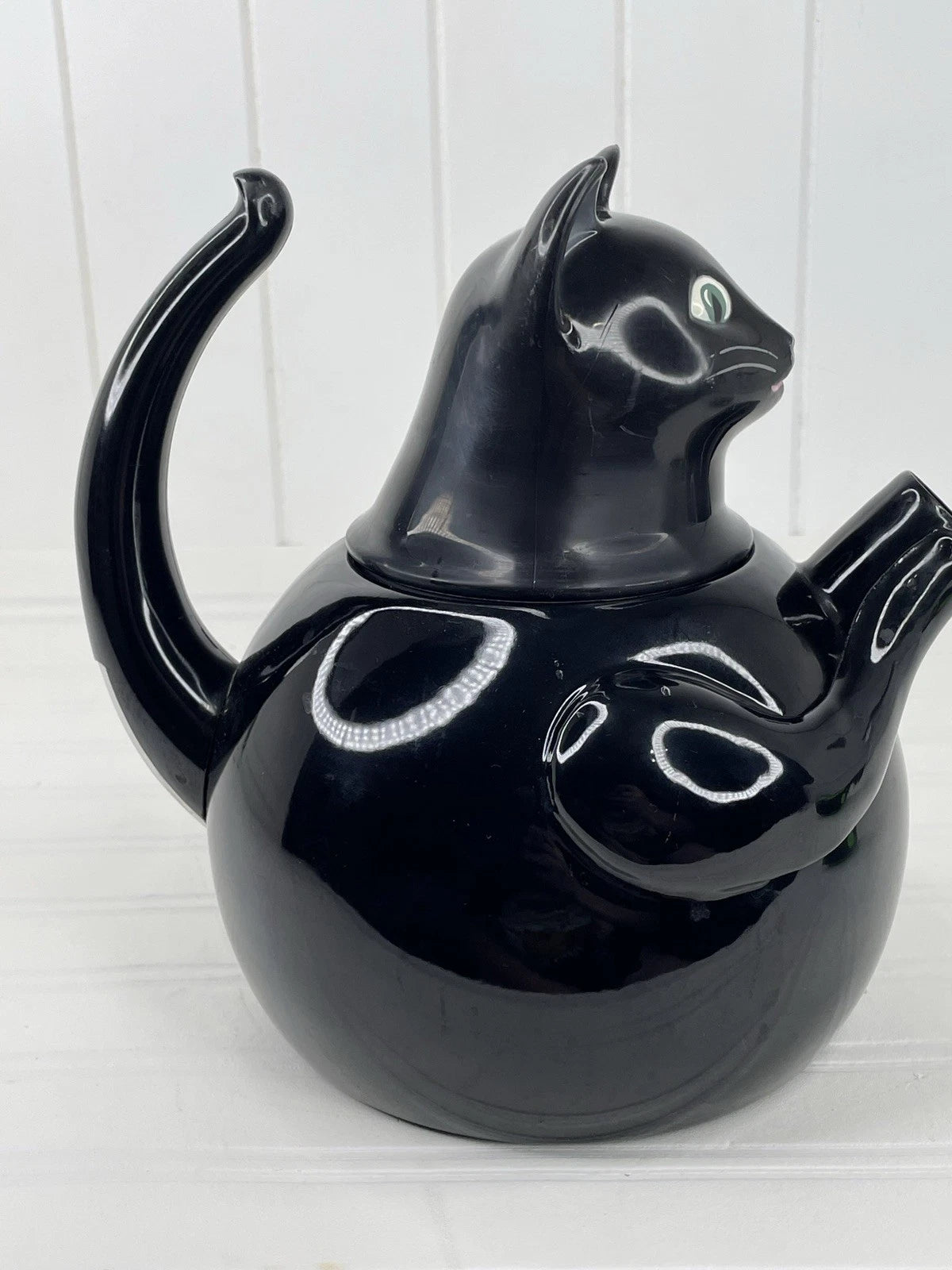 VTG 80s COPCO Black Cat TEA KETTLE Enamel on Steel 2.5 Quart Tea Pot Rare | eBay