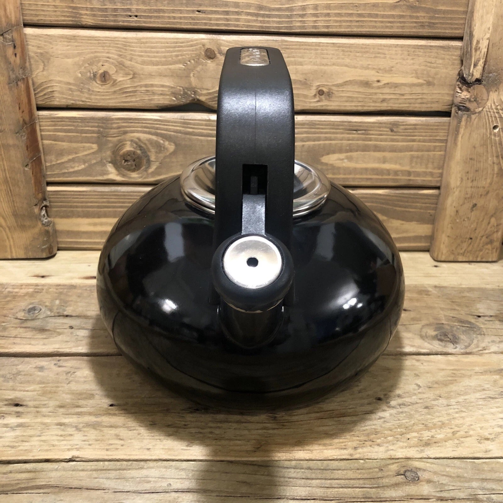 KitchenAid 2 Quart Black Enamel Whistling Teapot Tea Kettle | eBay