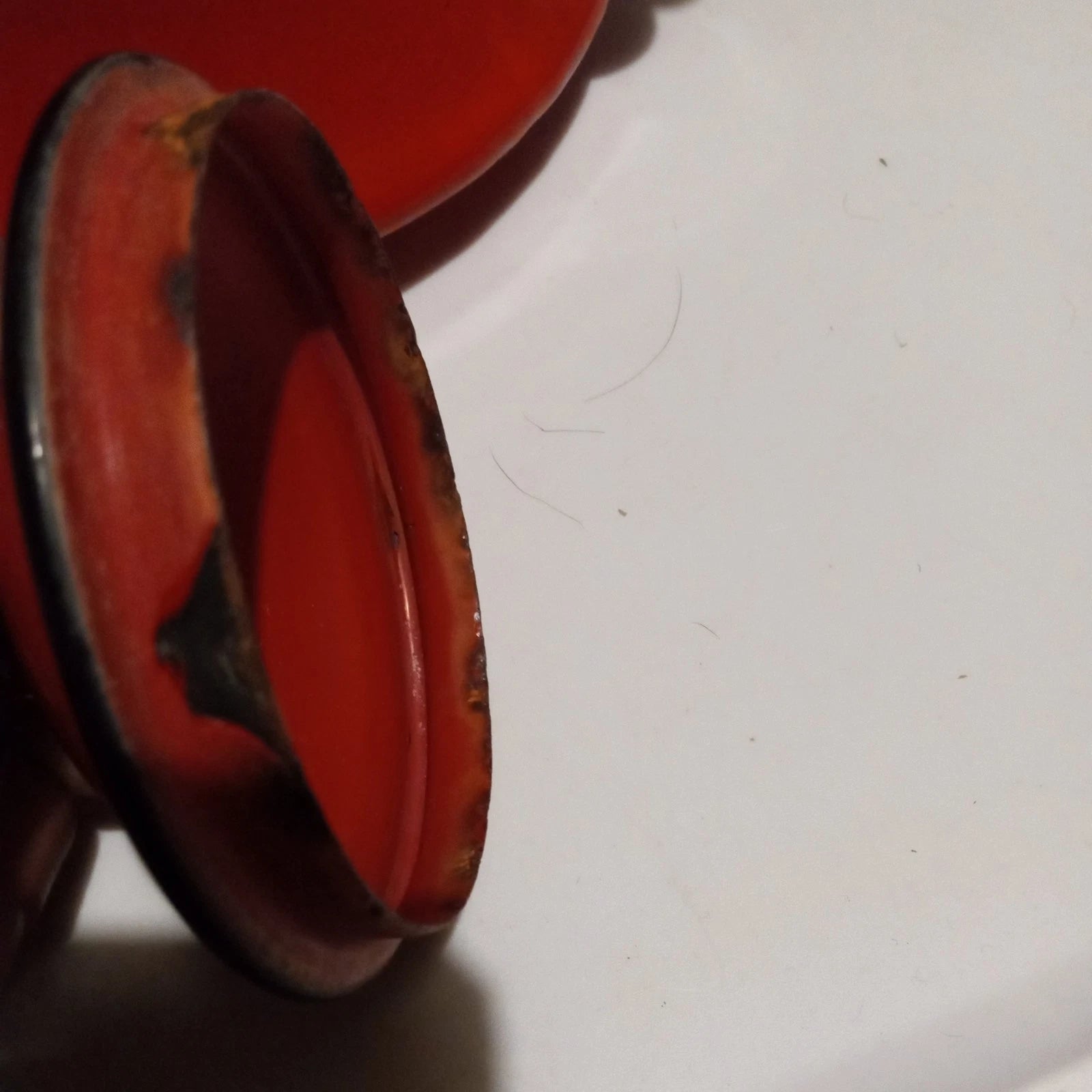 Vintage Oto Red Baked Enamel Tea Kettle with Bamboo Wrapped Handle Tea Pot Japan | eBay