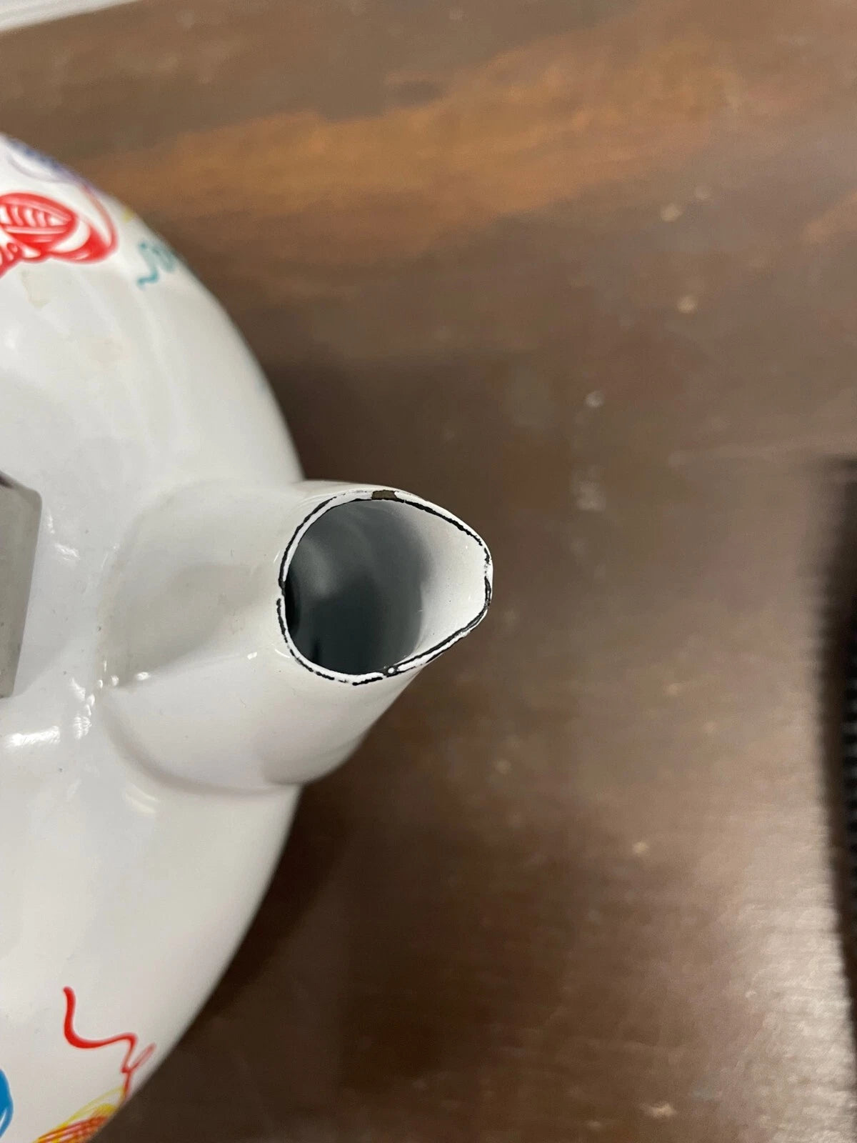 Vintage Grey Tabby Cat w/Yarn- Enamel Kettle Teapot with Wood handle-PREOWNED | eBay