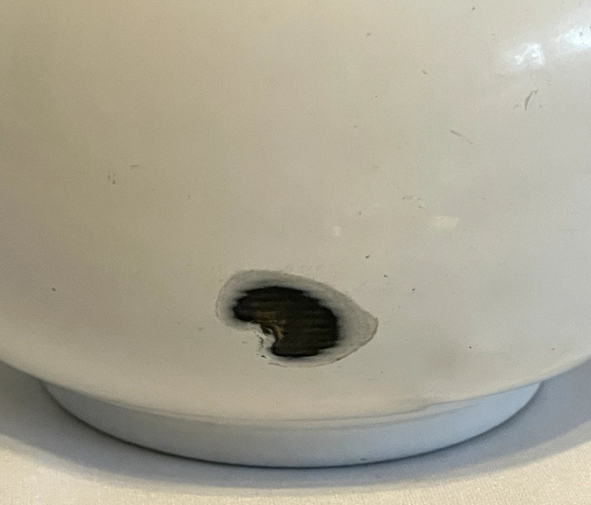 Vintage White Enamelware Teapot w Lid Rustic Farmhouse 7 Inches Tall | eBay