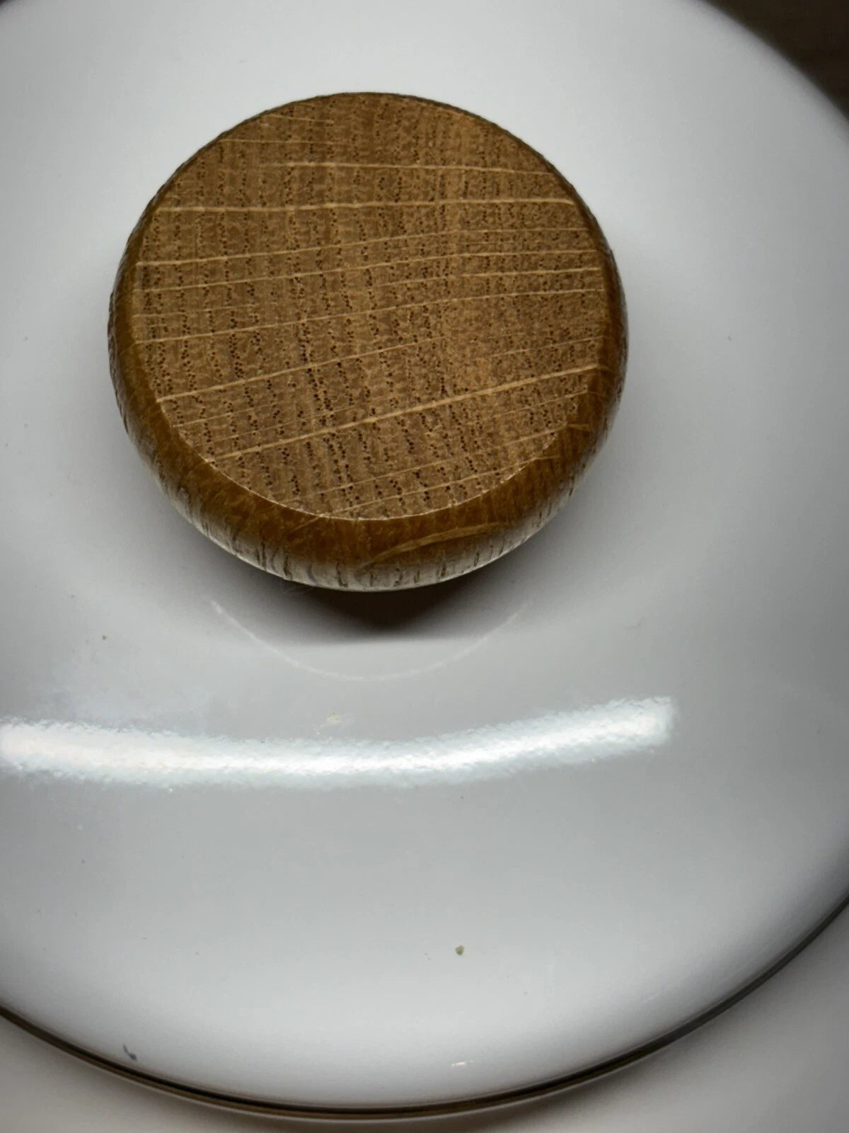 Vtg Enamel Lincoware Tea Pot / Kettle White w/ Pansy Flowers Wood Handles | eBay