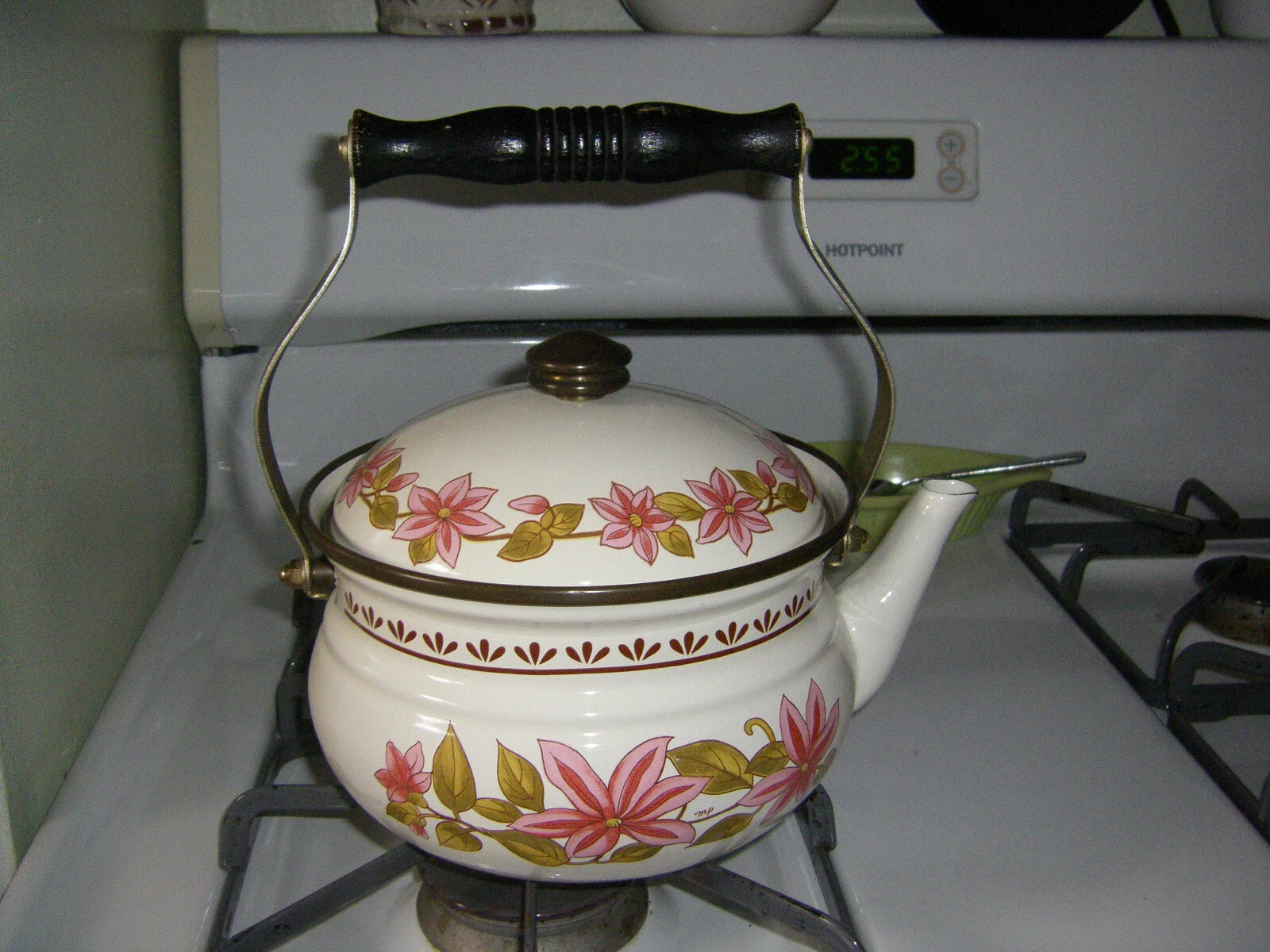 NEW VTG Gailstyn-Sutton Tea Pot Kettle Floral Porcelain Enamel Japan | eBay