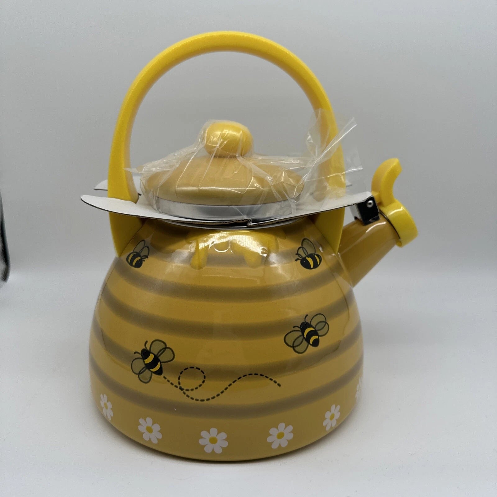 Whistling Stovetop Enamel on Steel Beehive Teakettle Tea Kettle | eBay