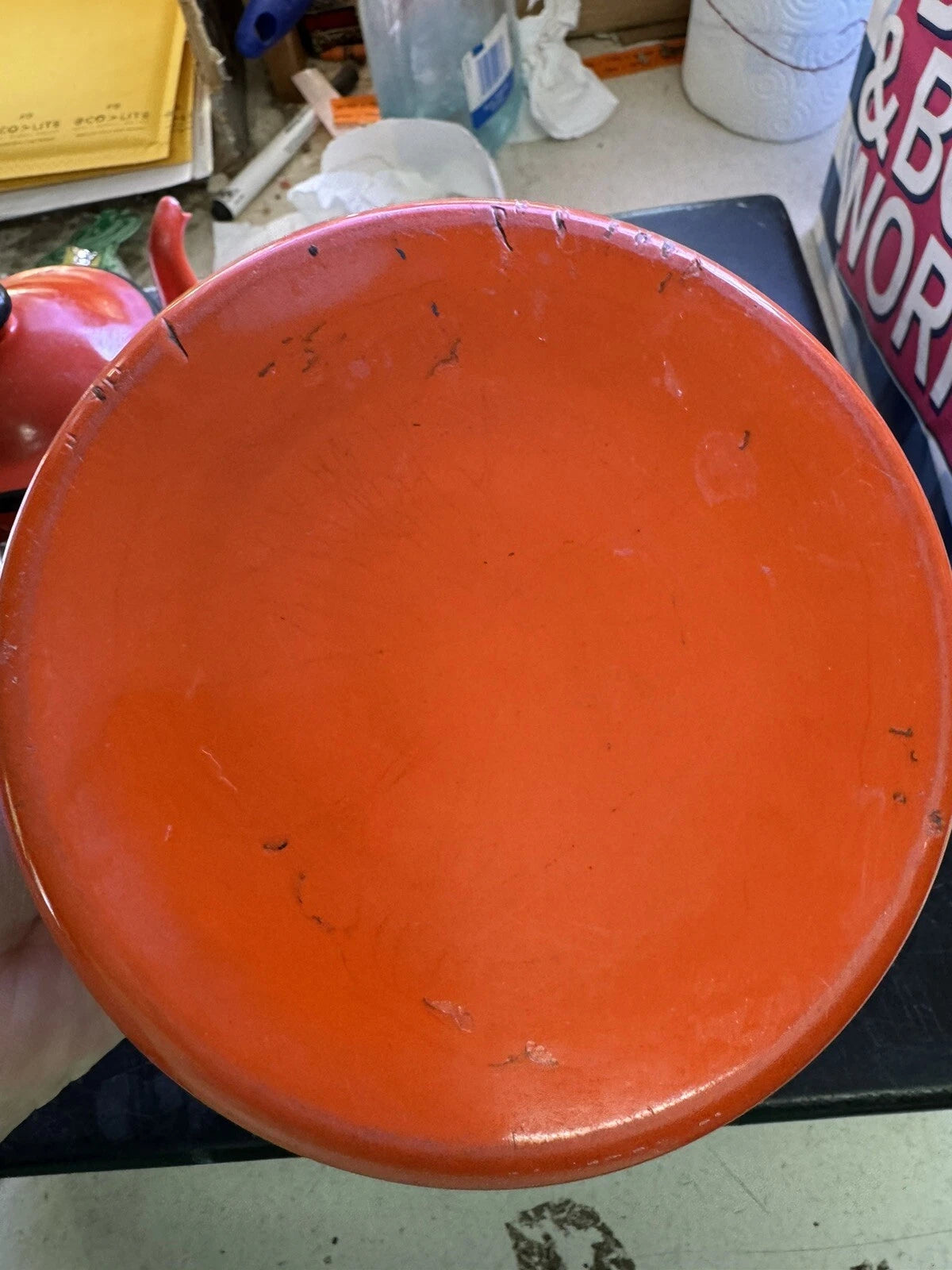 Vintage Red Enamel Tea Pot And Kettle Japan | eBay
