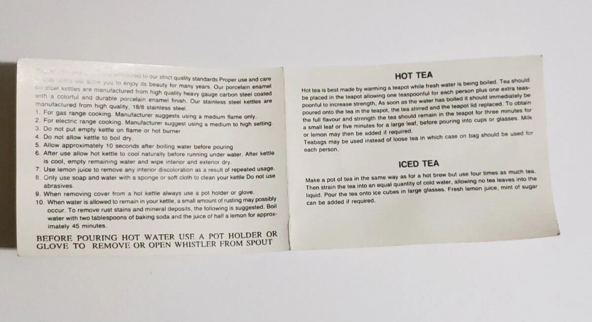 VINTAGE Kamenstein Enamel Strawberry Tea Kettle Teapot 1993 | eBay