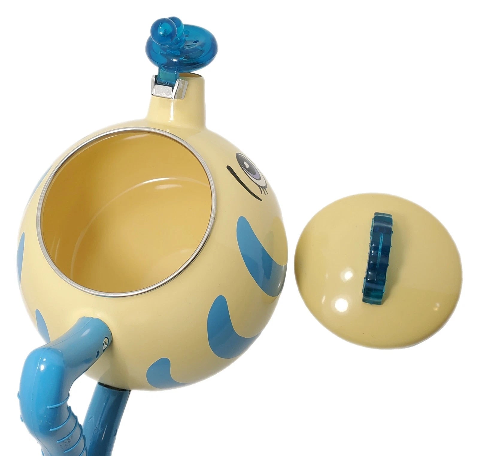 Vtg MM Kamenstein Whistling Kettle Tea Pot Enamel Flounder Fish Anthropomorphic | eBay