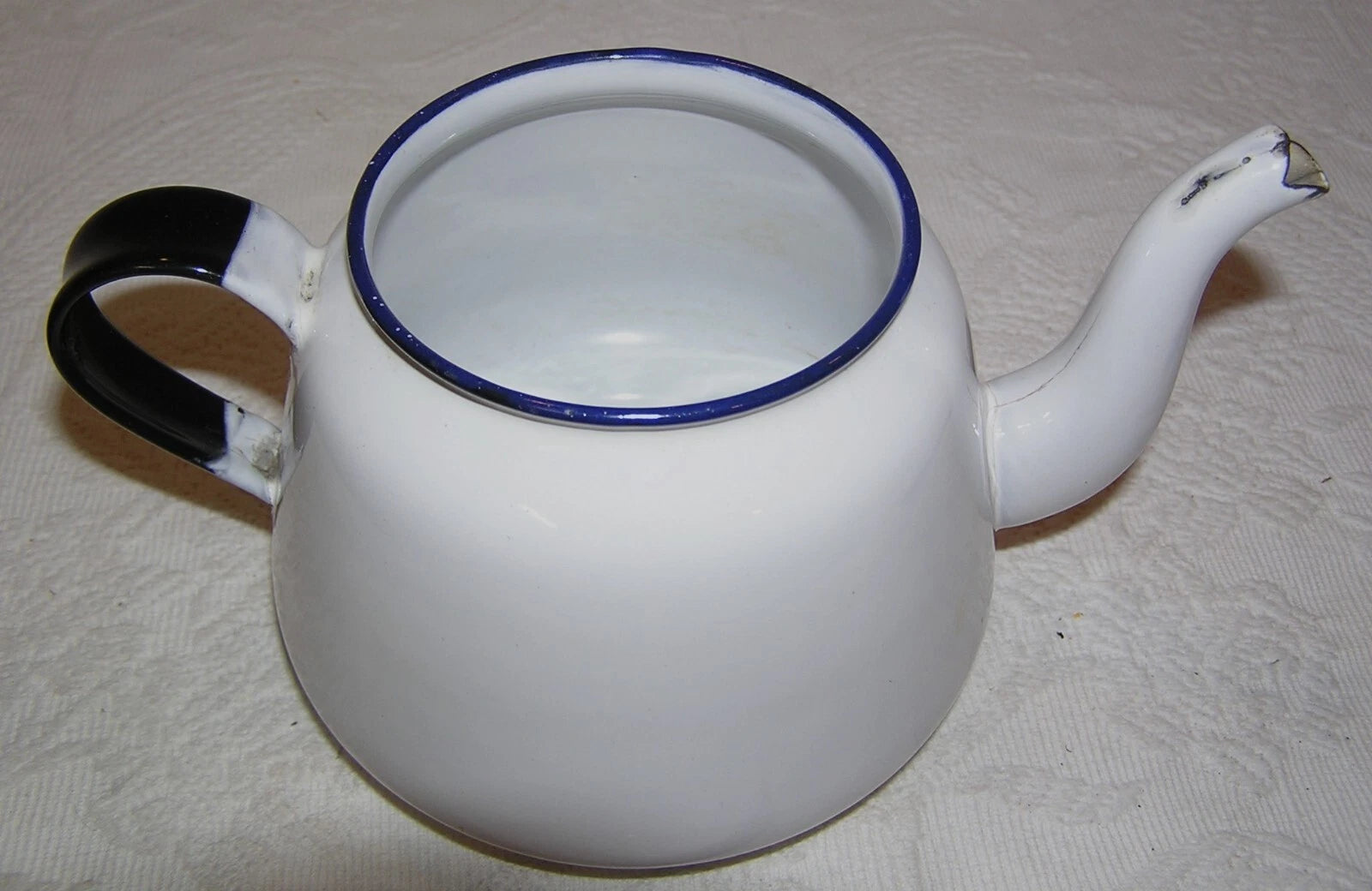 Vintage Kockums KER Sweden Blue & White Enamelware Tea Pot Kettle - 1 liter | eBay