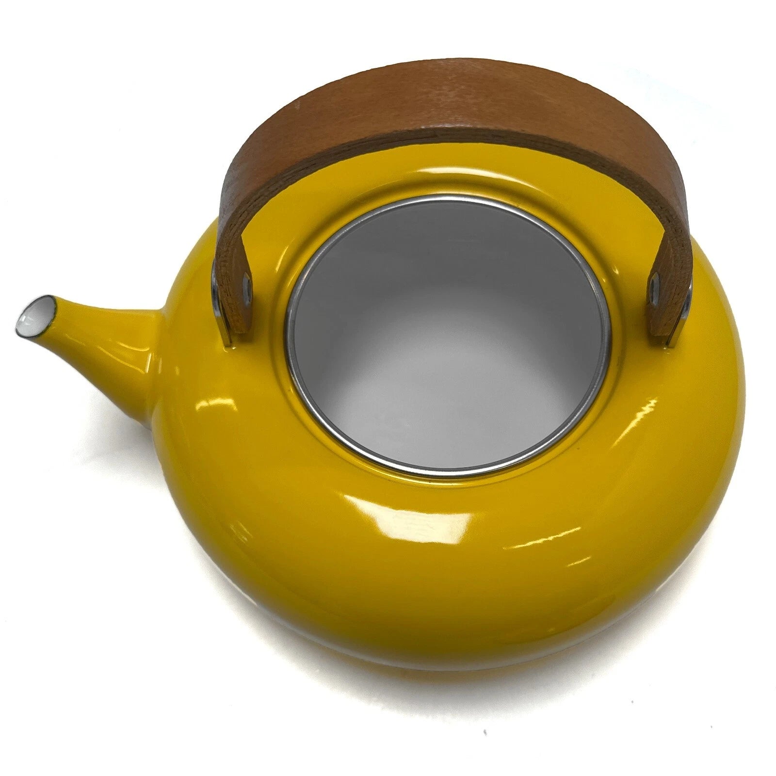 Vtg MCM Yellow Enamel Tea Kettle 1970s Mikasa Habitat Teapot Made in Japan NEW | eBay