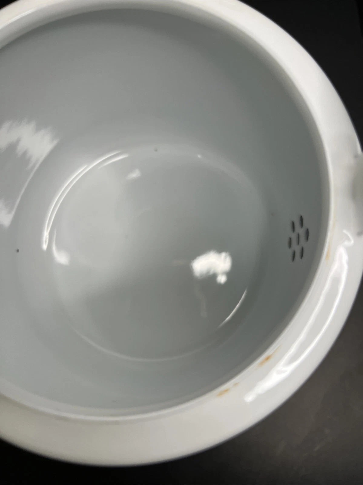 Vintage Japan White Enamel Teapot Kettle Red/Green Stripes Wooden Knob Handle | eBay