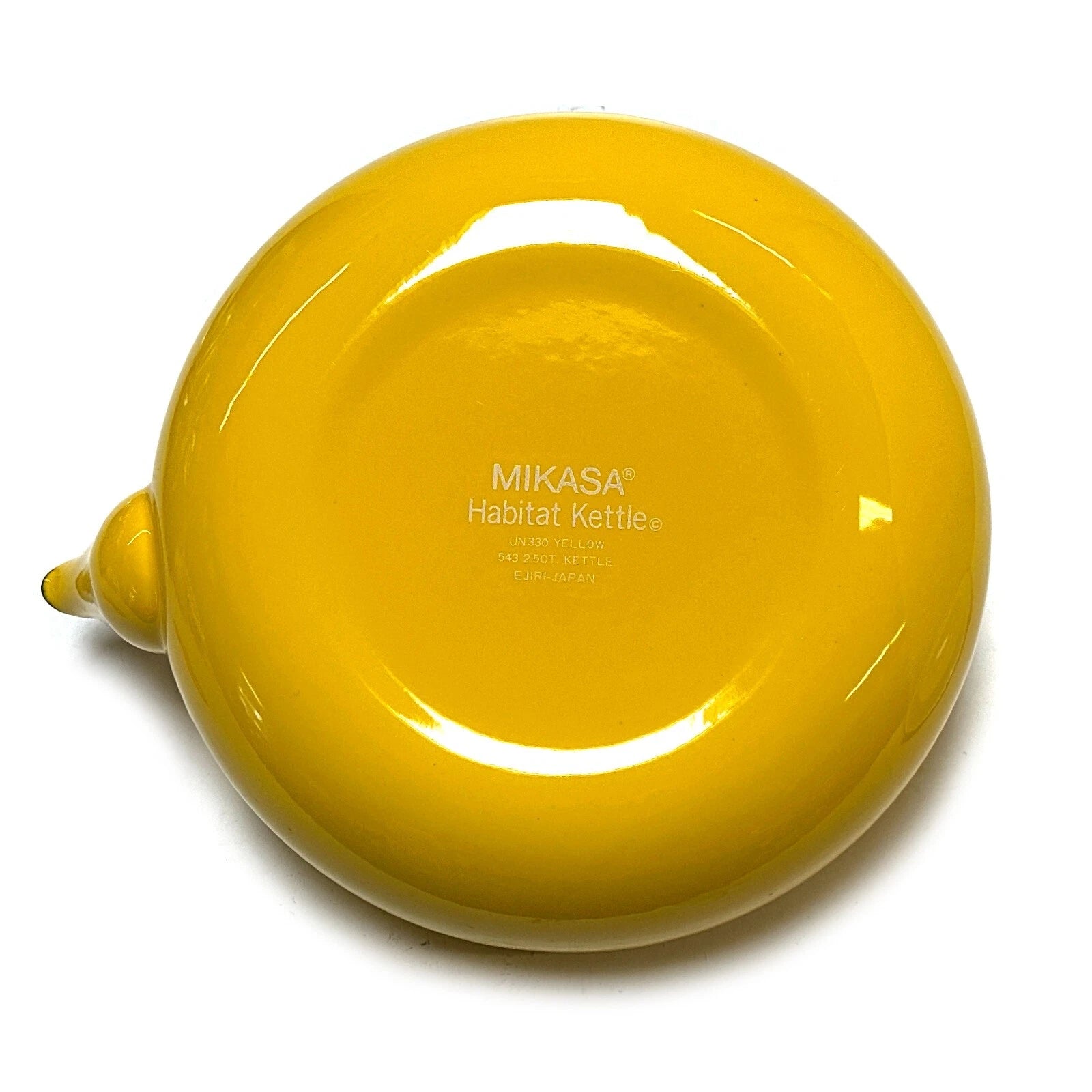 Vtg MCM Yellow Enamel Tea Kettle 1970s Mikasa Habitat Teapot Made in Japan NEW | eBay