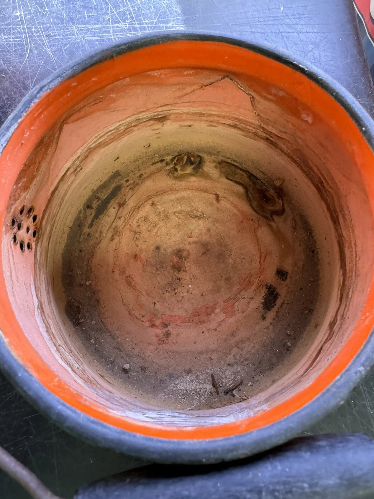 Vintage Red Enamel Tea Pot And Kettle Japan | eBay