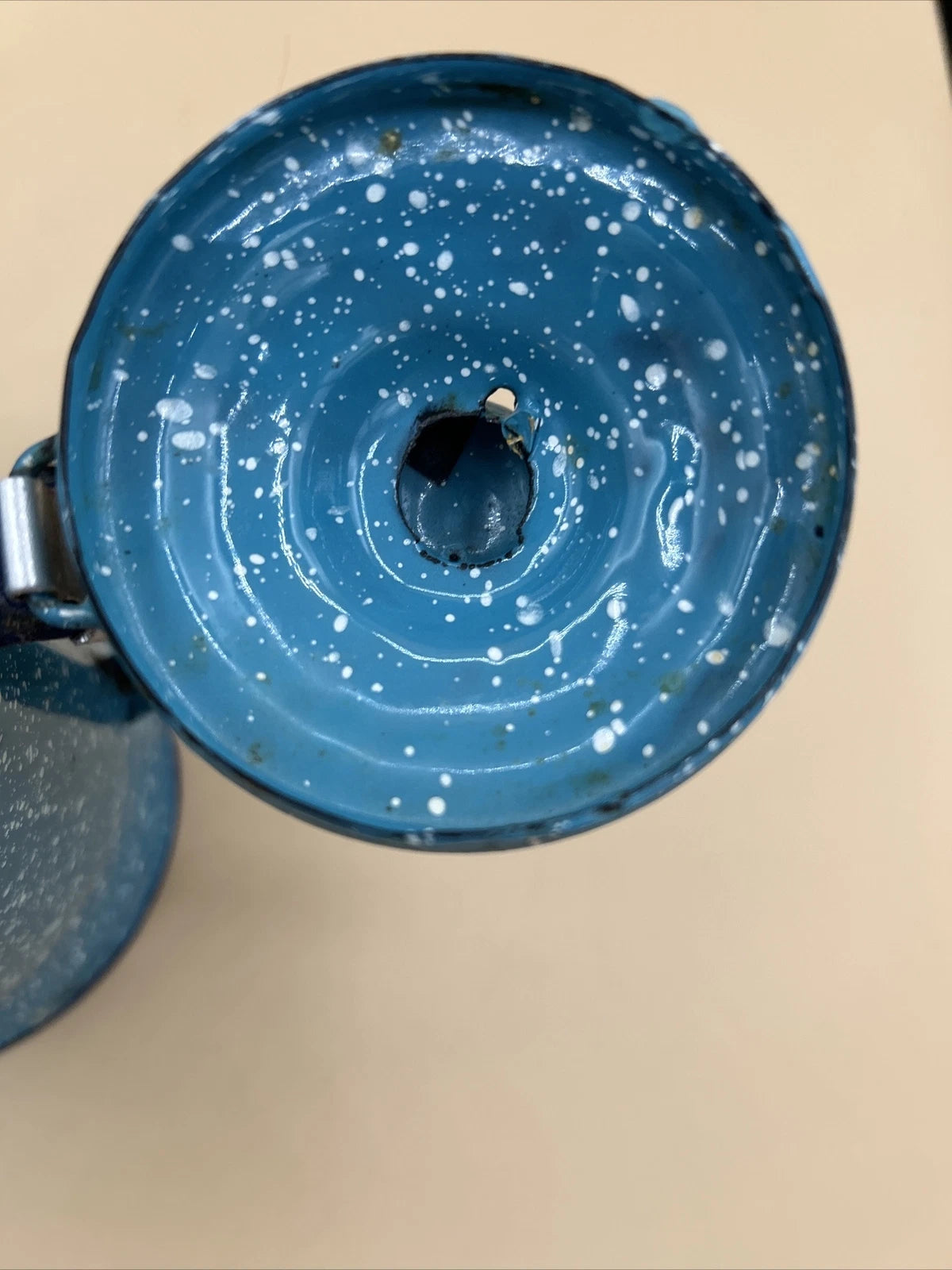 Vintage small teapot. Blue-white speckled. Enamel ware. Good Condition. | eBay