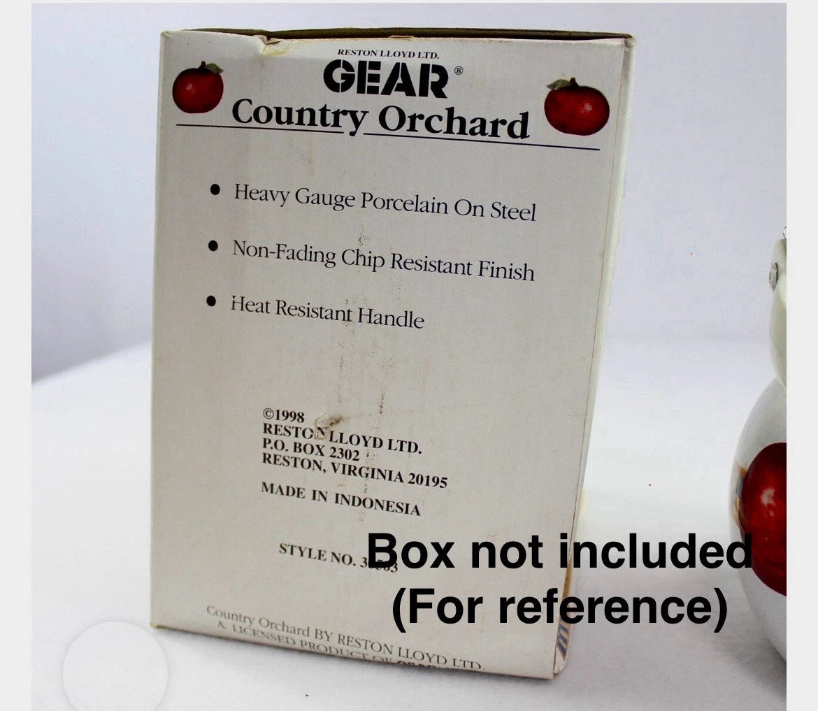 VTG RESTON LLOYD Enamel Tea Pot Country Farmhouse Apple Decor Kettle Teapot | eBay