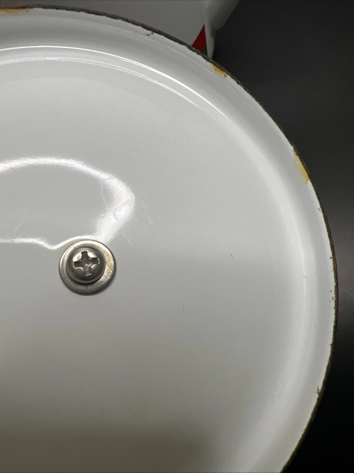 Vintage Japan White Enamel Teapot Kettle Red/Green Stripes Wooden Knob Handle | eBay