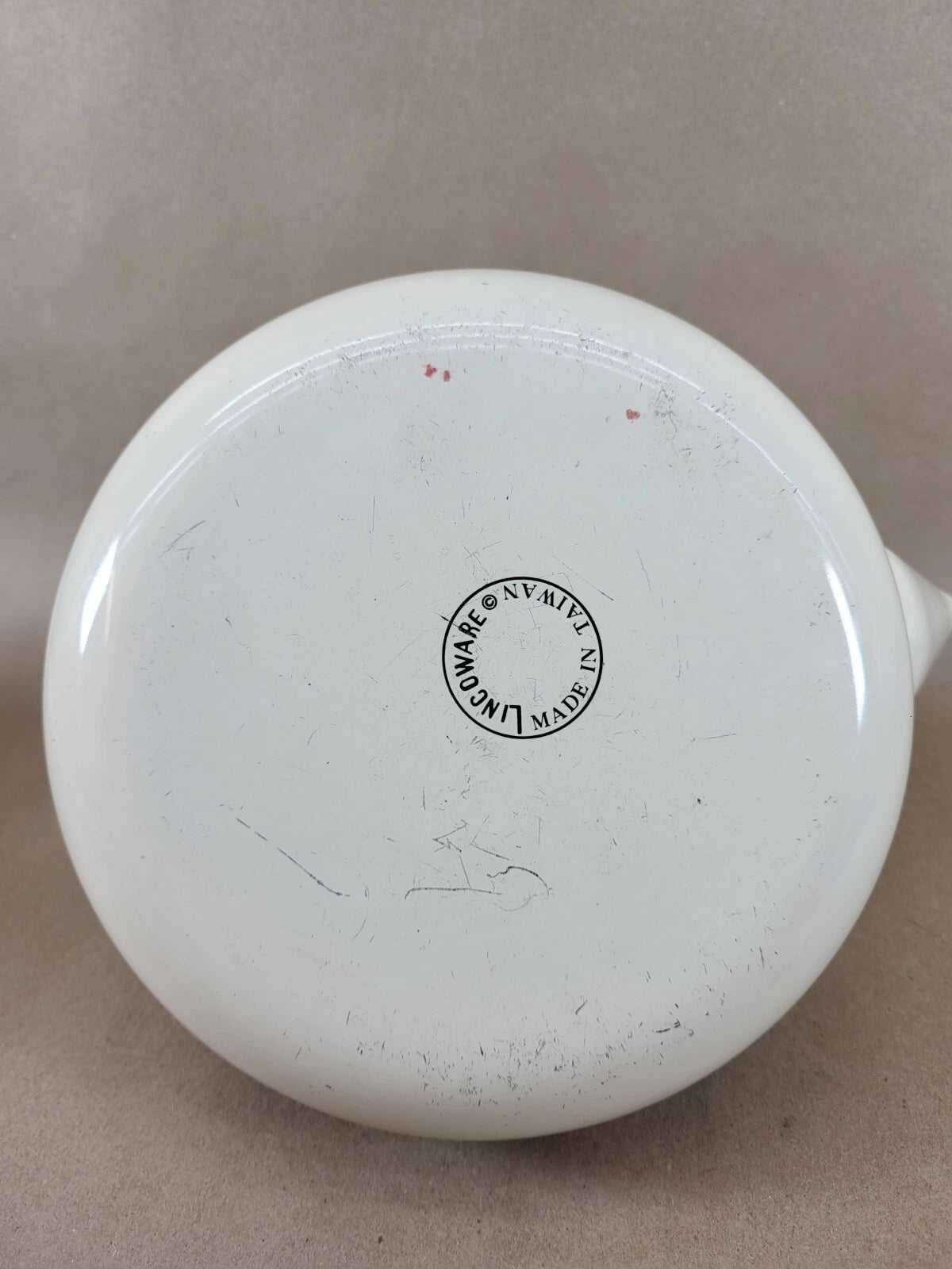 Vintage Lincoware Off White Cream Enamel Metal Fruit Motif Teapot Tea Kettle | eBay