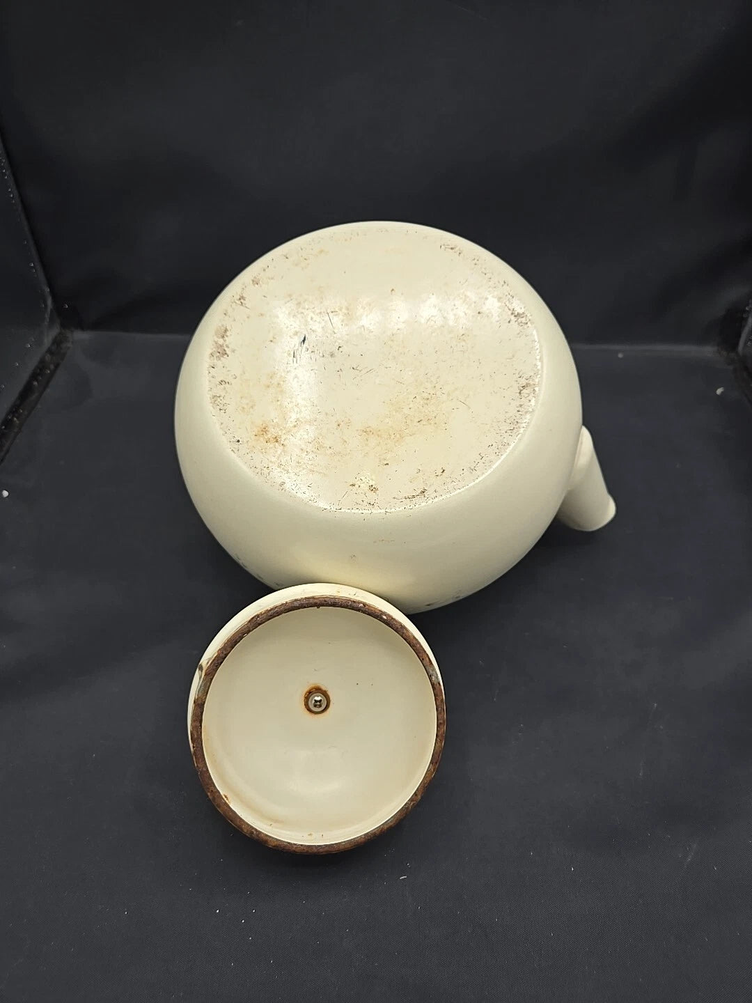 Vintage Pfaltzgraff Tea Rose Metal Enamel Tea Pot/Kettle With Lid | eBay