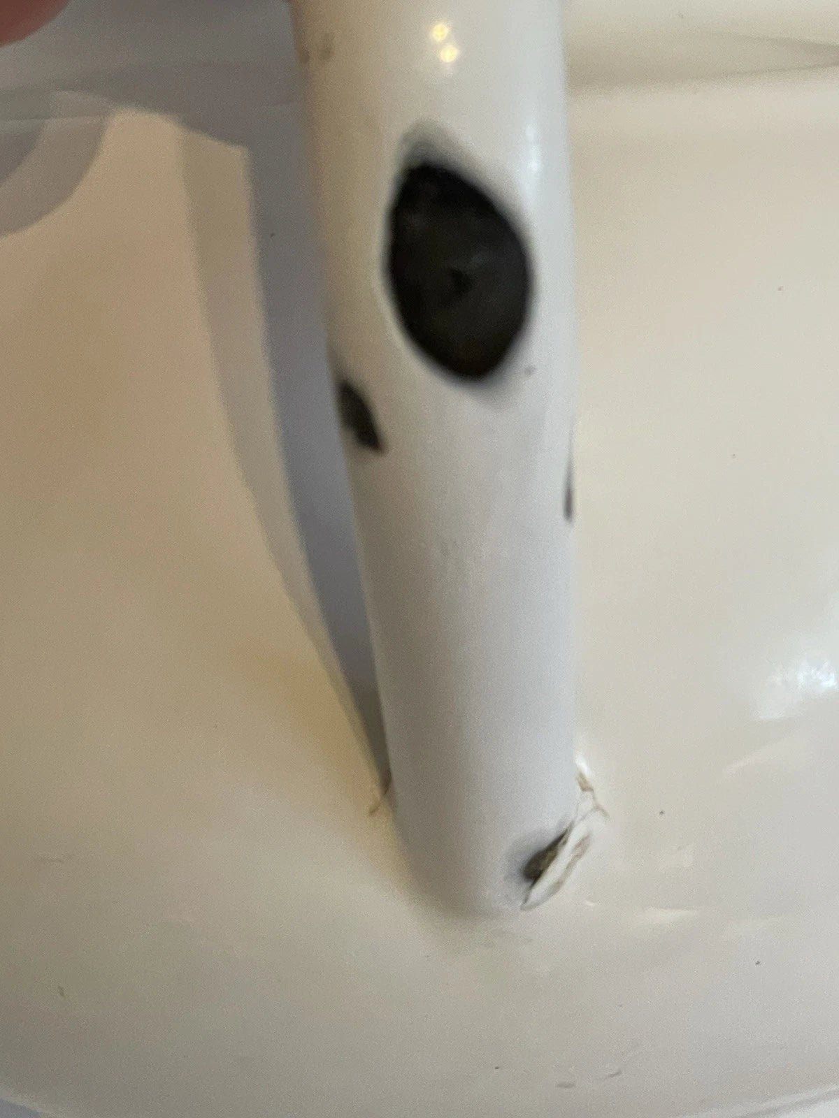 Vintage White Enamelware Teapot w Lid Rustic Farmhouse 7 Inches Tall | eBay