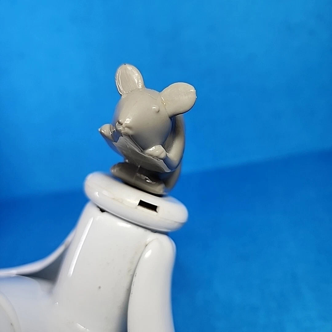 Vtg Enamelware Teapot Cat Mouse Whistling Tea Kettle White Tail Handle Enamel | eBay