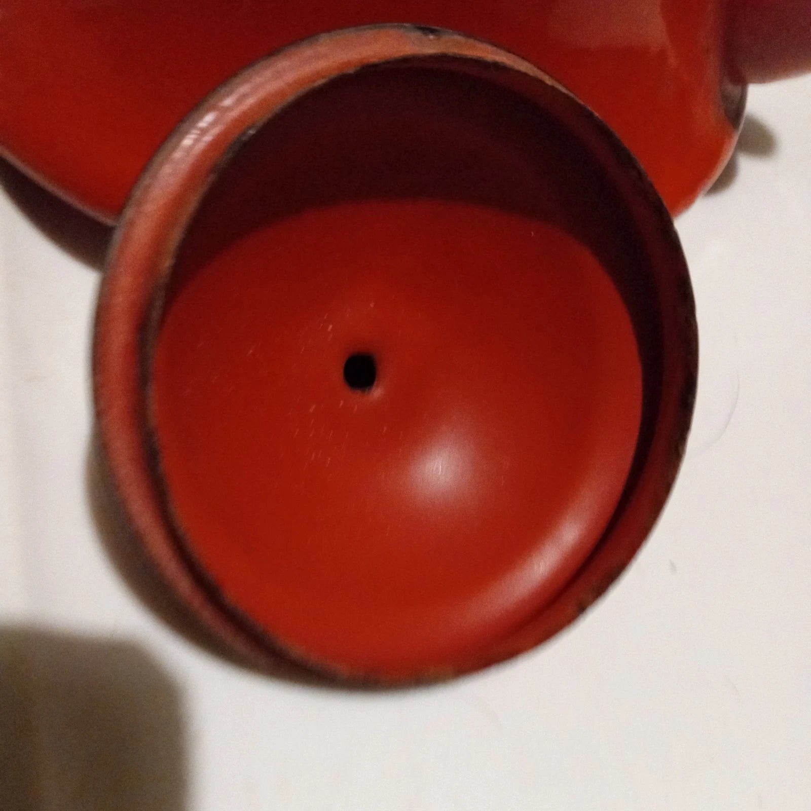 Vintage Oto Red Baked Enamel Tea Kettle with Bamboo Wrapped Handle Tea Pot Japan | eBay
