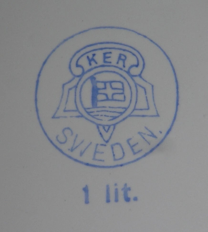 Vintage Kockums KER Sweden Blue & White Enamelware Tea Pot Kettle - 1 liter | eBay