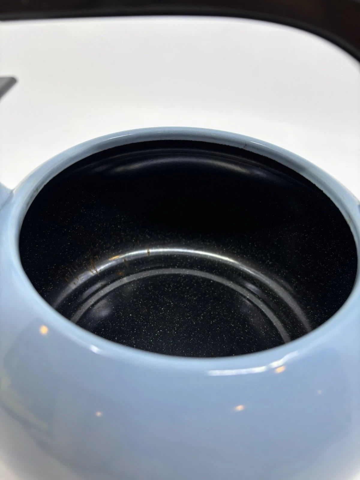 Whistling Tea Kettle Pot Blue Enamel 1.5 qt. Made in Japan Possibly Kamenstein | eBay