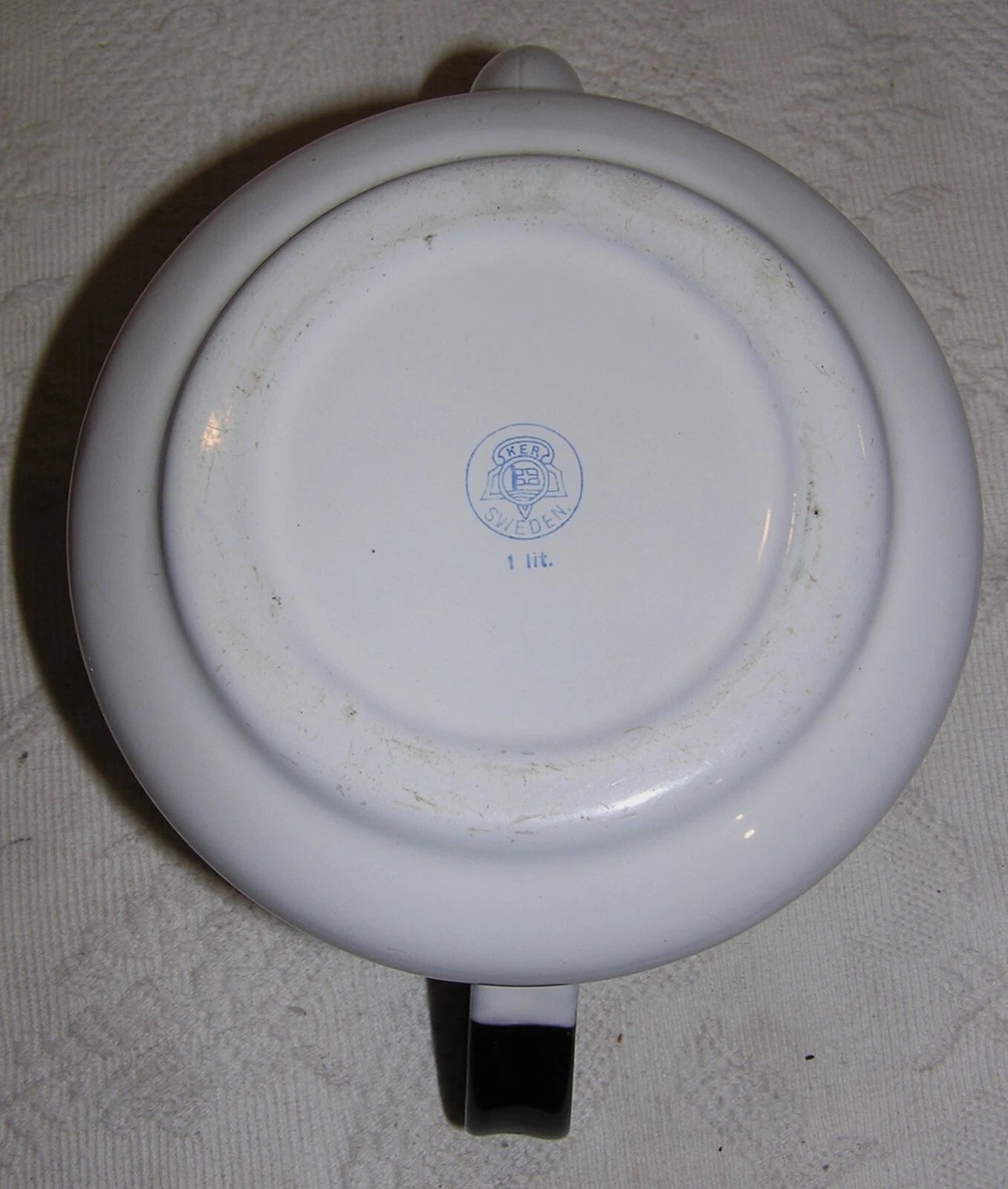 Vintage Kockums KER Sweden Blue & White Enamelware Tea Pot Kettle - 1 liter | eBay