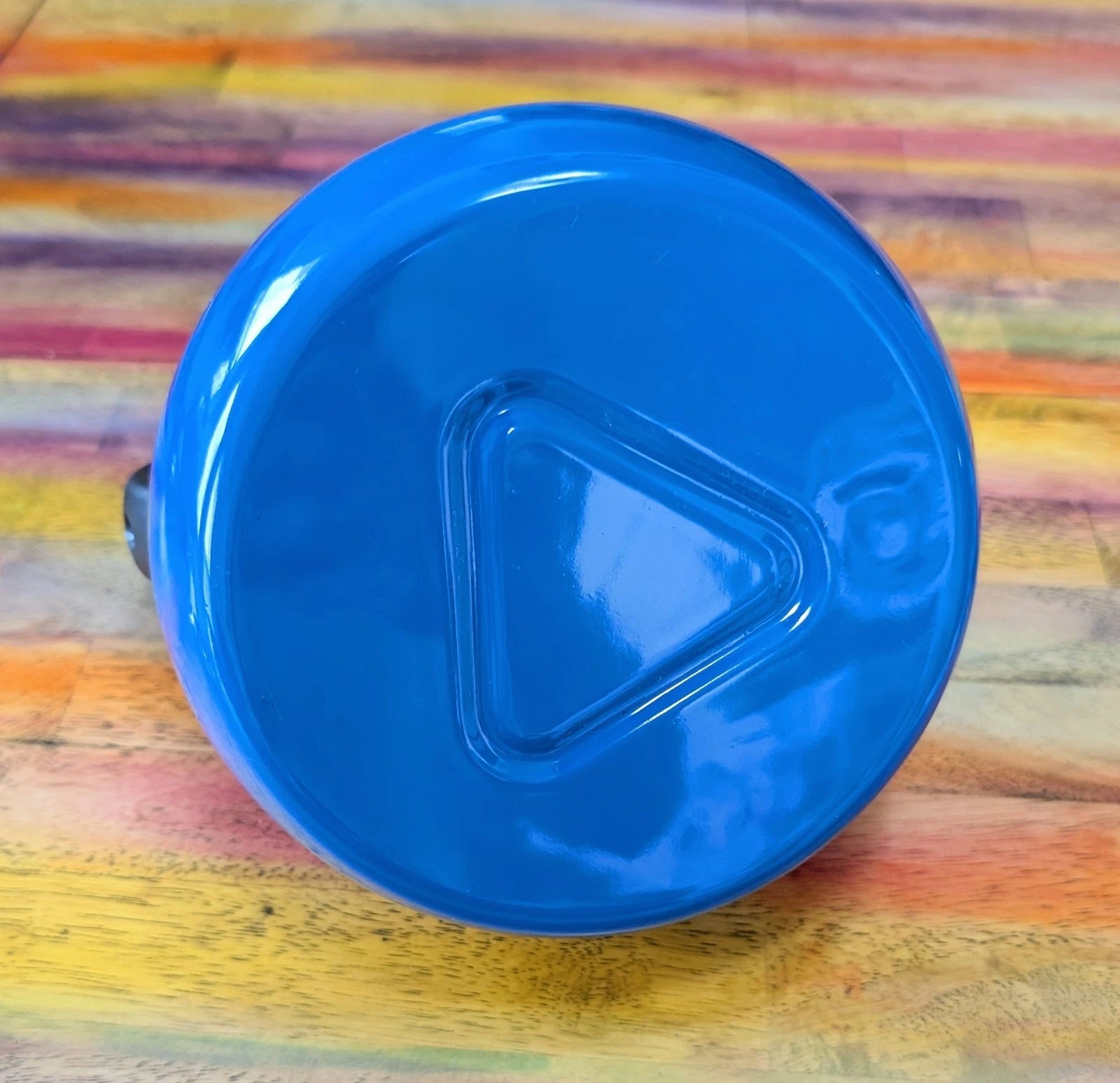 ⭐Whistling Tea Kettle Pot Heat Water Blue Enamel On Steel Handle Button NICE | eBay