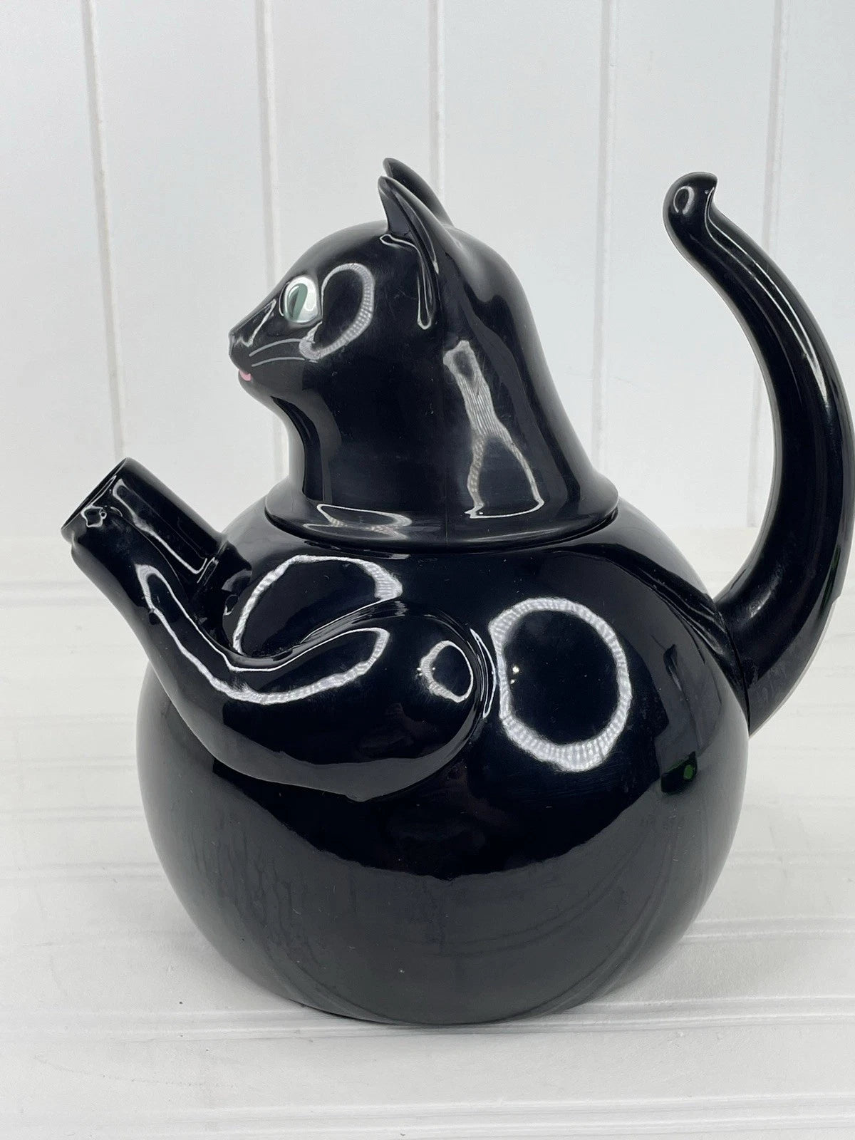 VTG 80s COPCO Black Cat TEA KETTLE Enamel on Steel 2.5 Quart Tea Pot Rare | eBay