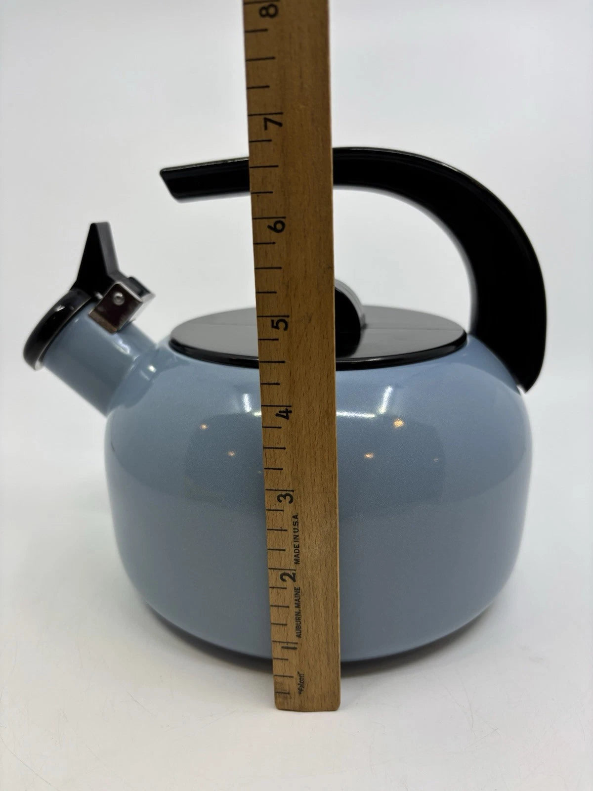 Whistling Tea Kettle Pot Blue Enamel 1.5 qt. Made in Japan Possibly Kamenstein | eBay