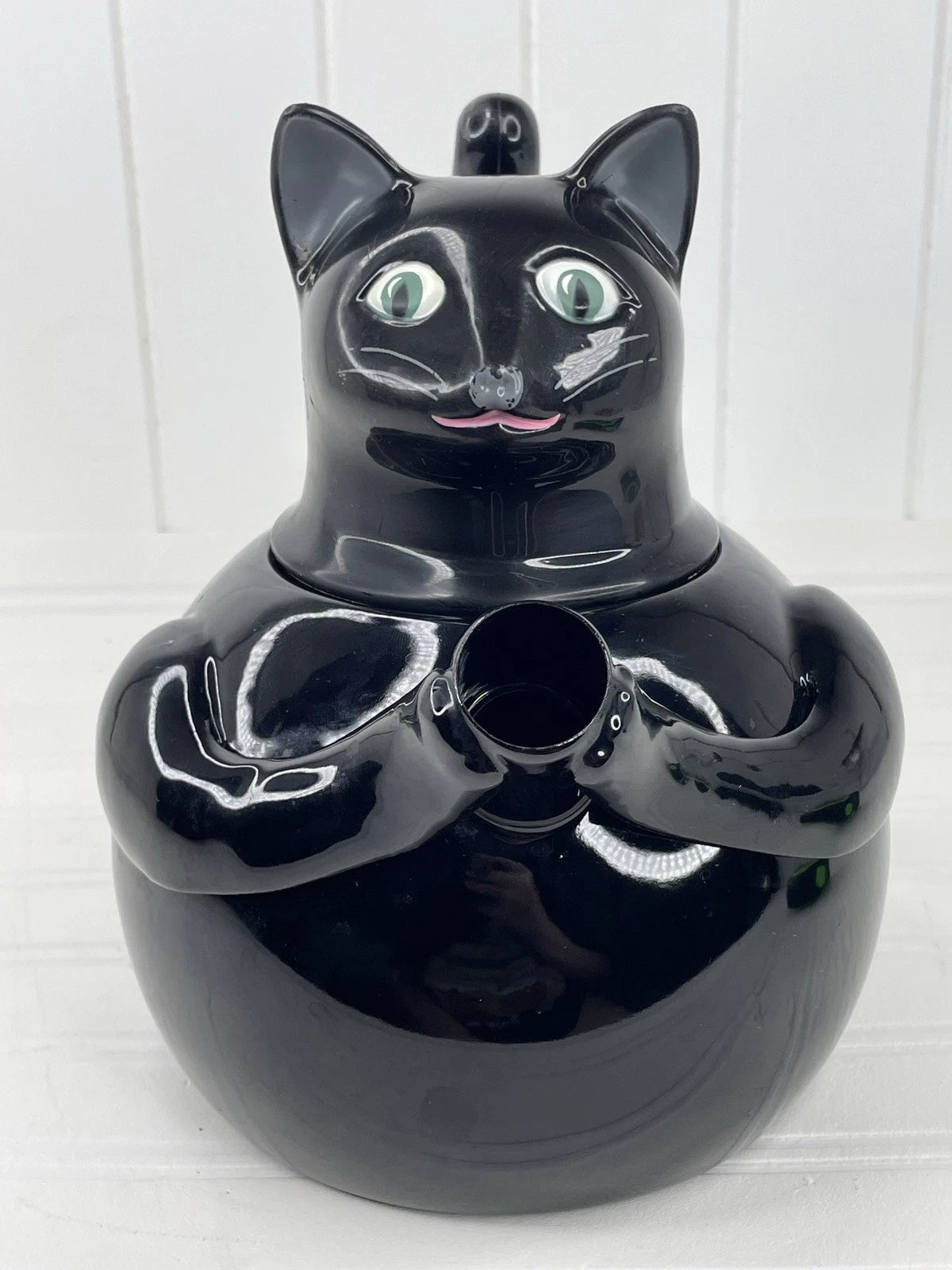 VTG 80s COPCO Black Cat TEA KETTLE Enamel on Steel 2.5 Quart Tea Pot Rare | eBay