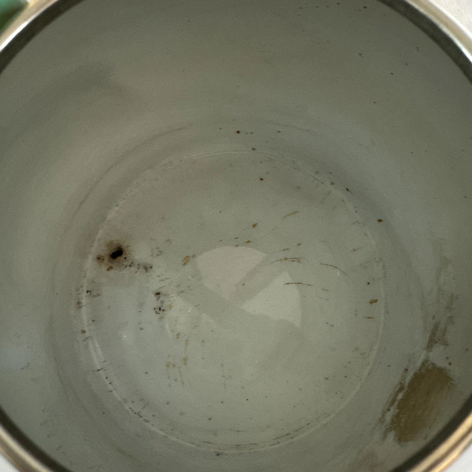 VTG Ancona White Enamel Tea Kettle Blue Hummingbird Red Tulips Teapot Whistles | eBay