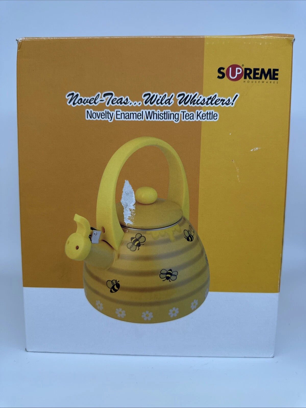 Whistling Stovetop Enamel on Steel Beehive Teakettle Tea Kettle | eBay