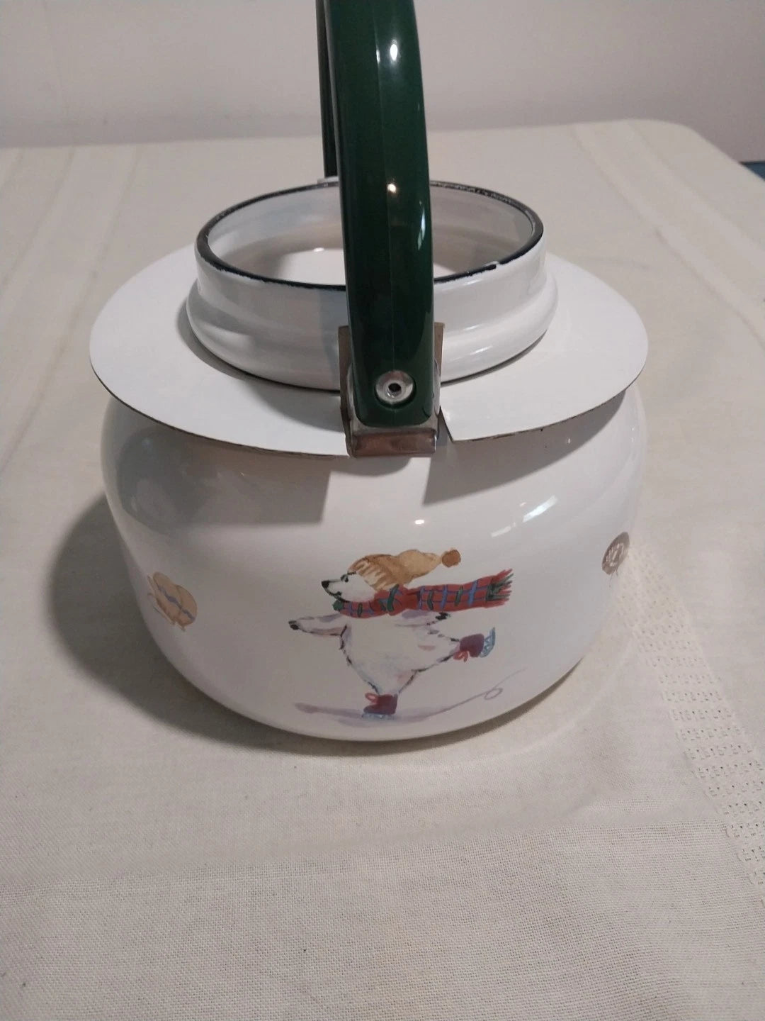 Pfaltzgraff Discontinued Snow Bear Porcelain Enamel Kettle Tea Pot Vintage. New | eBay