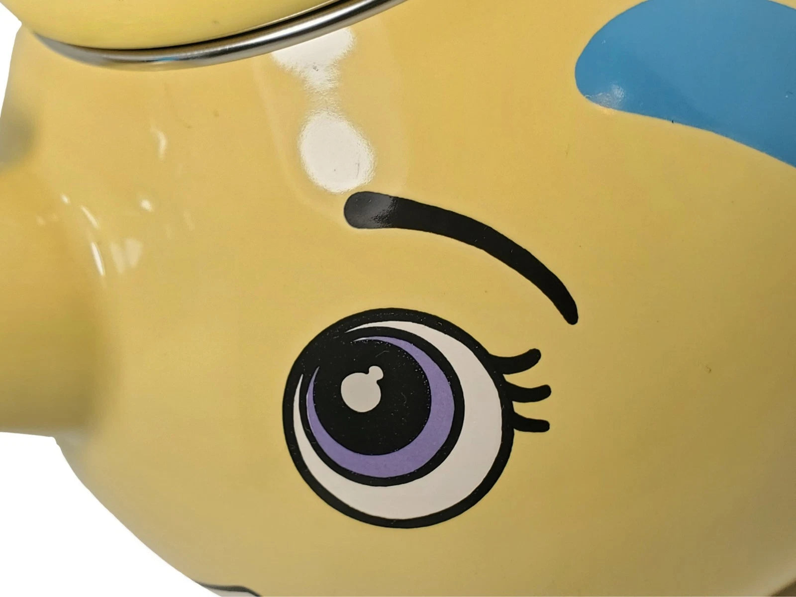 Vtg MM Kamenstein Whistling Kettle Tea Pot Enamel Flounder Fish Anthropomorphic | eBay