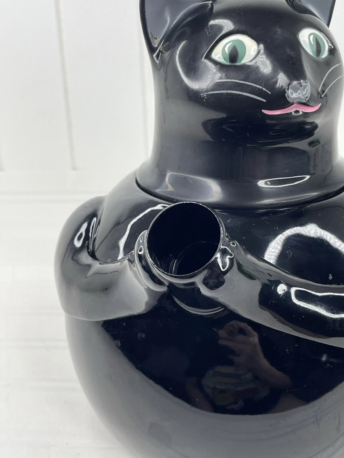 VTG 80s COPCO Black Cat TEA KETTLE Enamel on Steel 2.5 Quart Tea Pot Rare | eBay