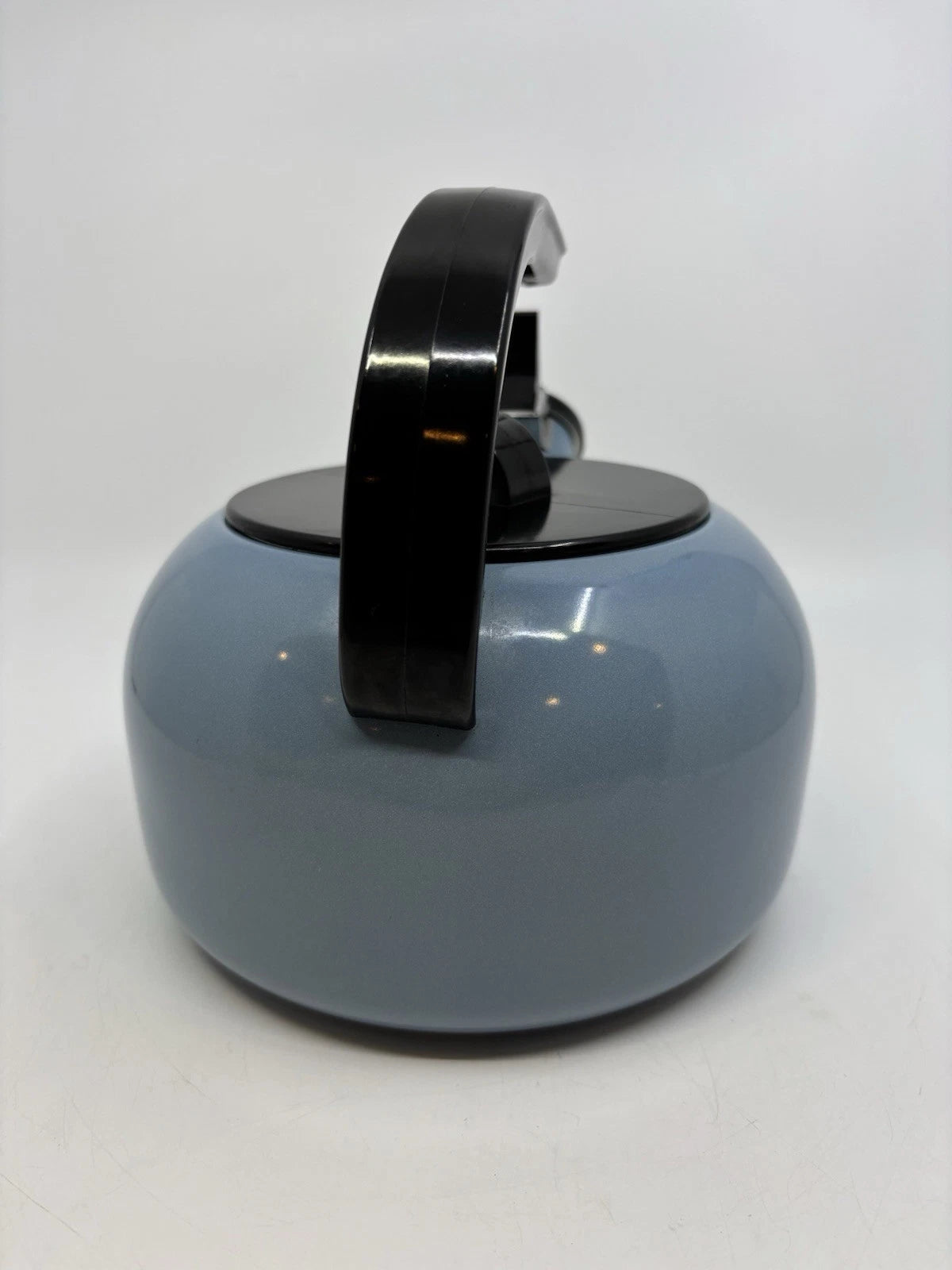 Whistling Tea Kettle Pot Blue Enamel 1.5 qt. Made in Japan Possibly Kamenstein | eBay