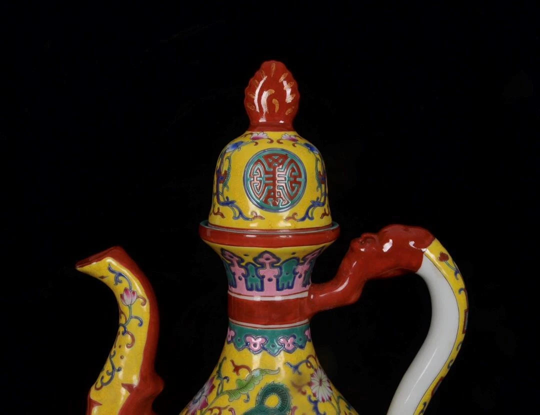 OLD CHINESE COLOUR ENAMEL PORCELAIN TEAPOT YONGZHENG MARKED ST1037 | eBay
