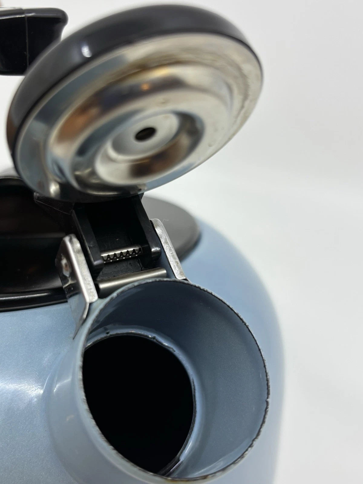 Whistling Tea Kettle Pot Blue Enamel 1.5 qt. Made in Japan Possibly Kamenstein | eBay