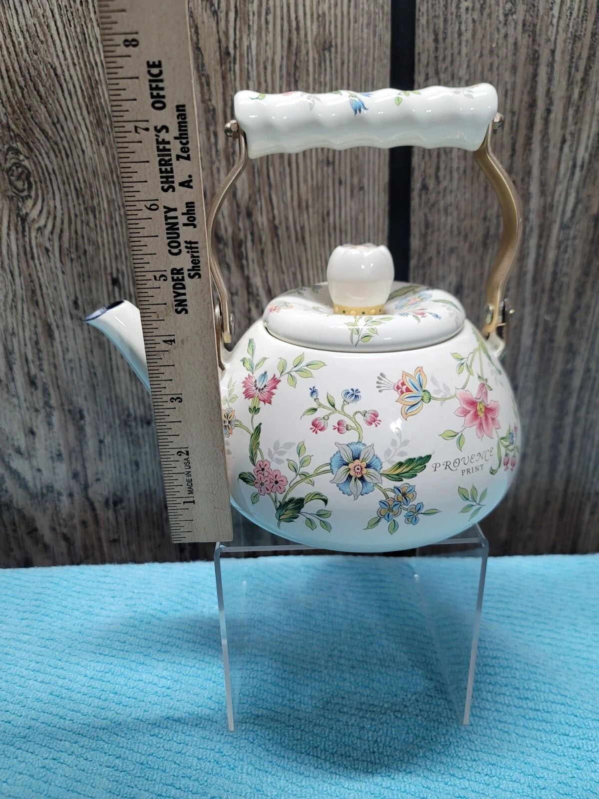 ~RARE~ Vintage Ejiry Enamel Teapot 1960s Japan Floral Provence Print Original | eBay