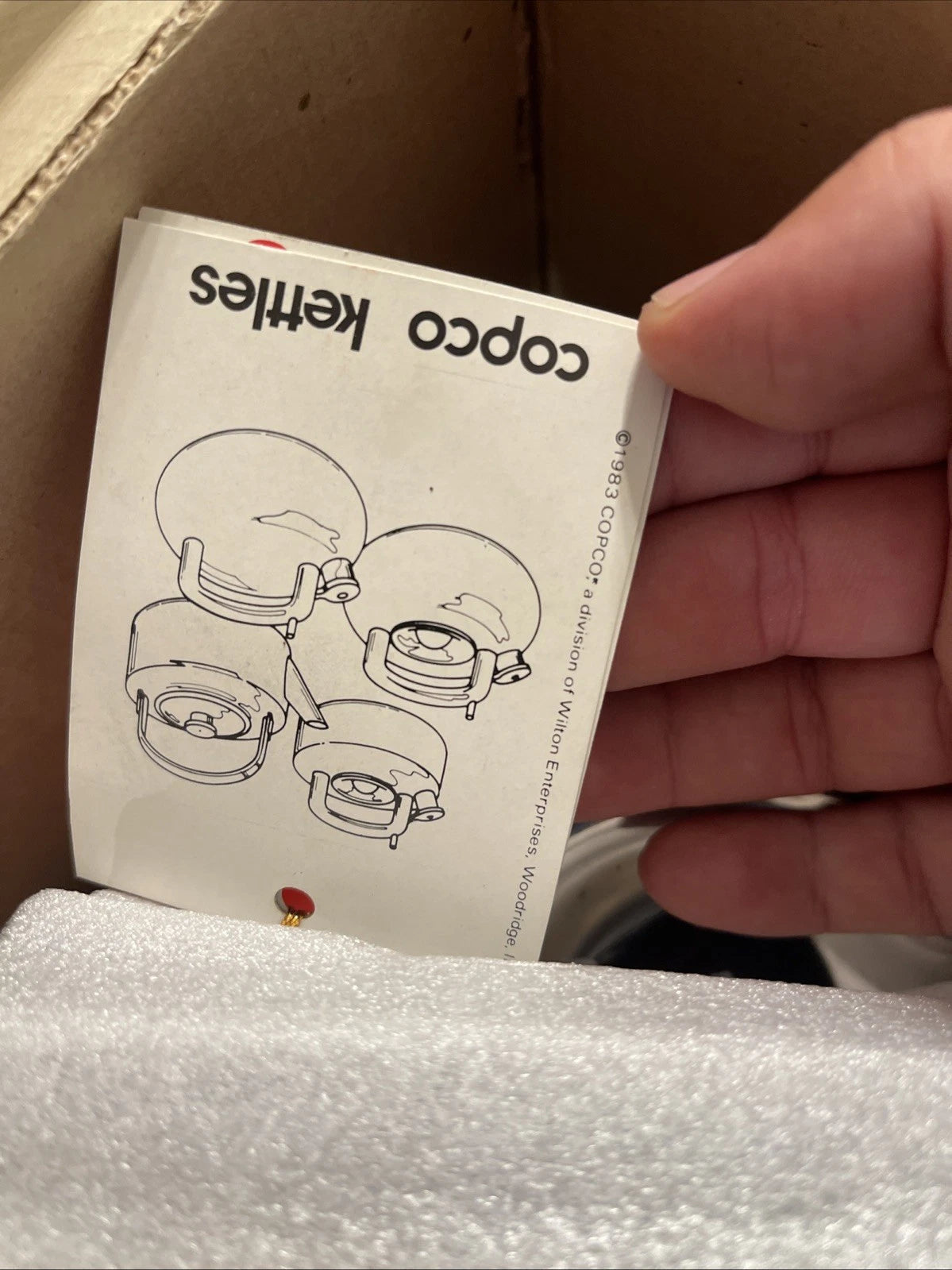 Vtg Copco Sam Lebowitz Whistling Teapot Kettle Retro Modernist Enamel Red ! | eBay