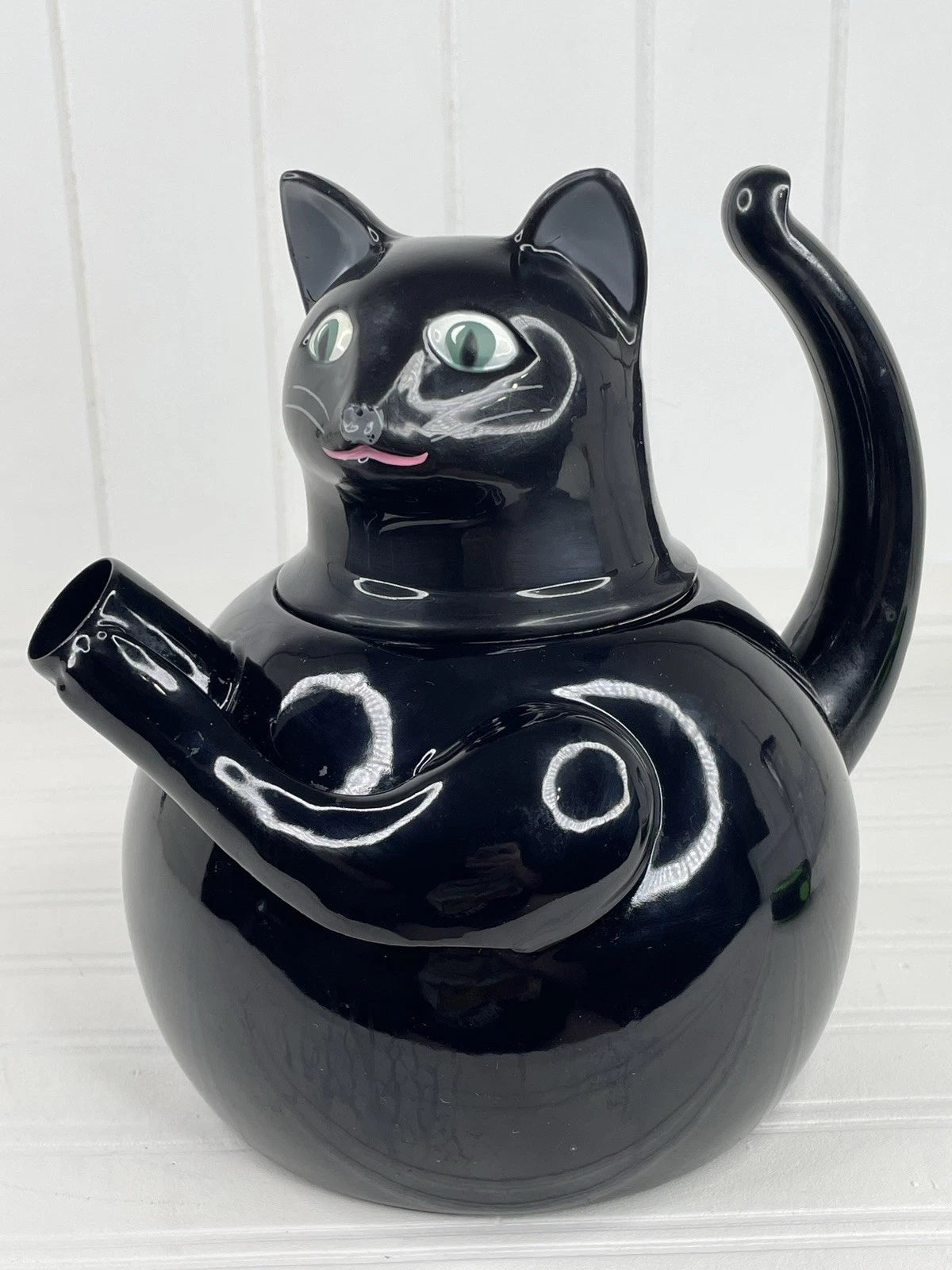 VTG 80s COPCO Black Cat TEA KETTLE Enamel on Steel 2.5 Quart Tea Pot Rare | eBay