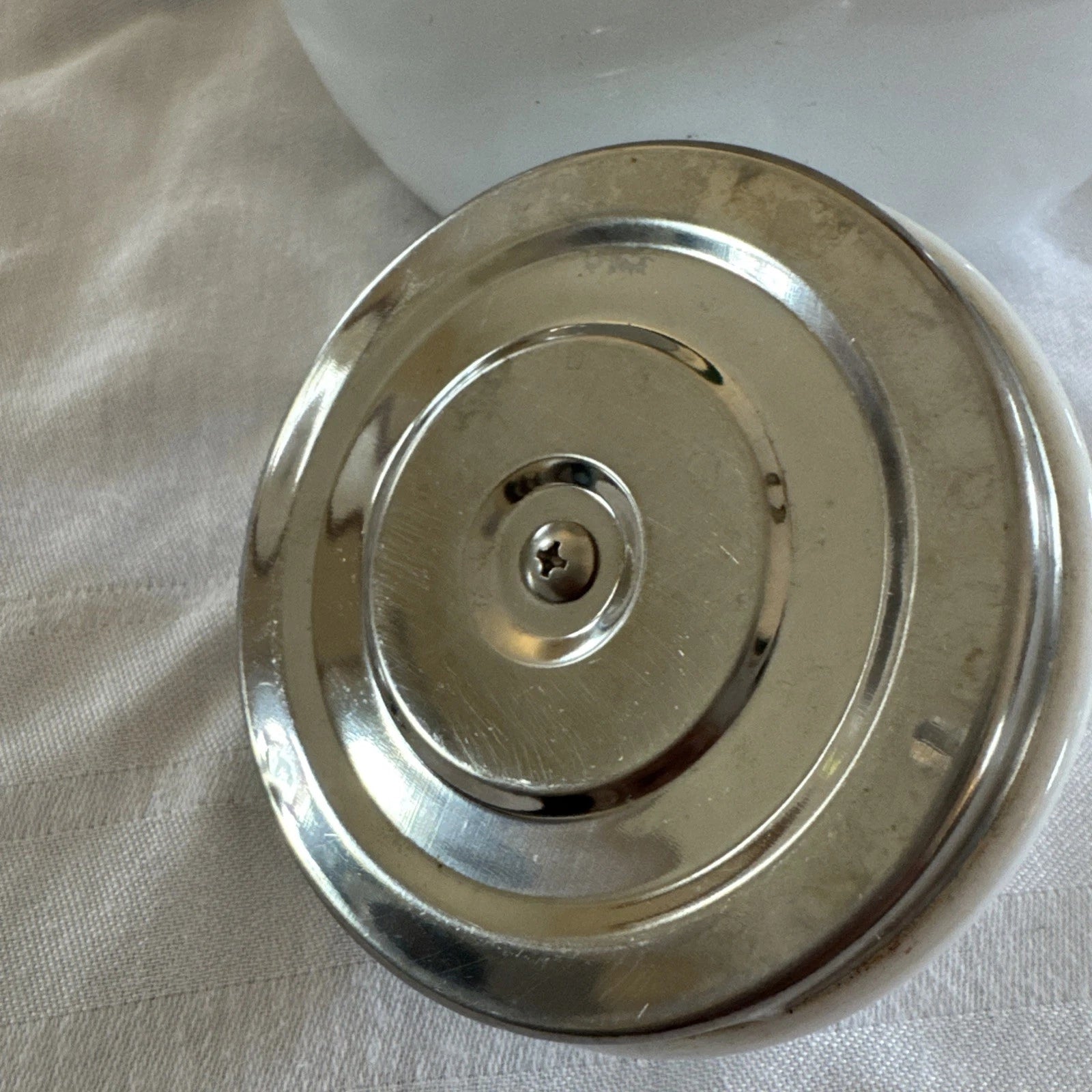 VTG Ancona White Enamel Tea Kettle Blue Hummingbird Red Tulips Teapot Whistles | eBay