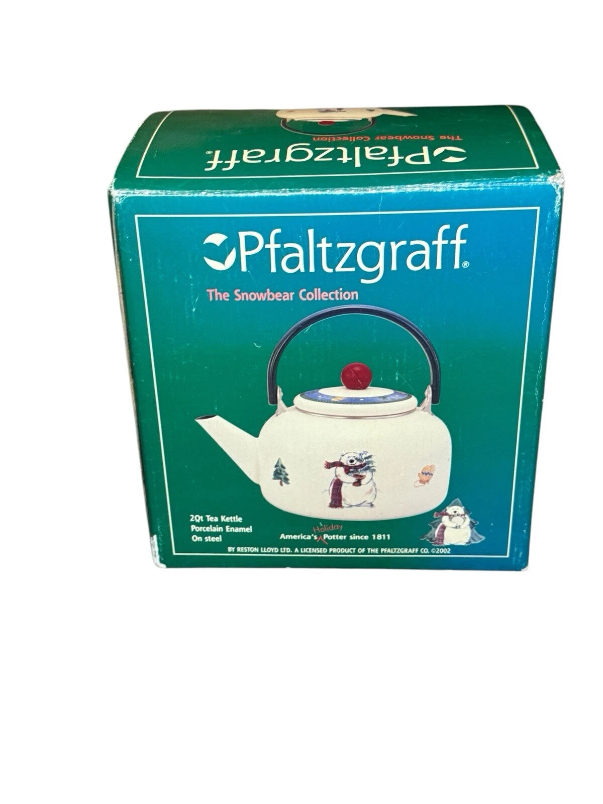 Rare Pfaltzgraff Discontinued Snow Bear Porcelain Enamel Kettle Tea Pot Vintage | eBay