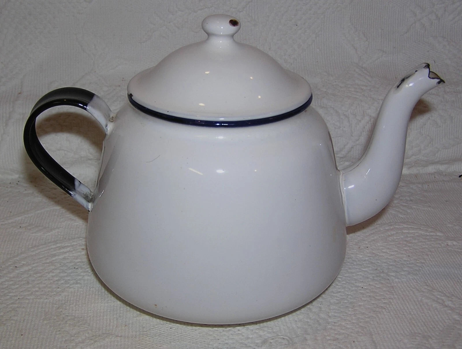 Vintage Kockums KER Sweden Blue & White Enamelware Tea Pot Kettle - 1 liter | eBay