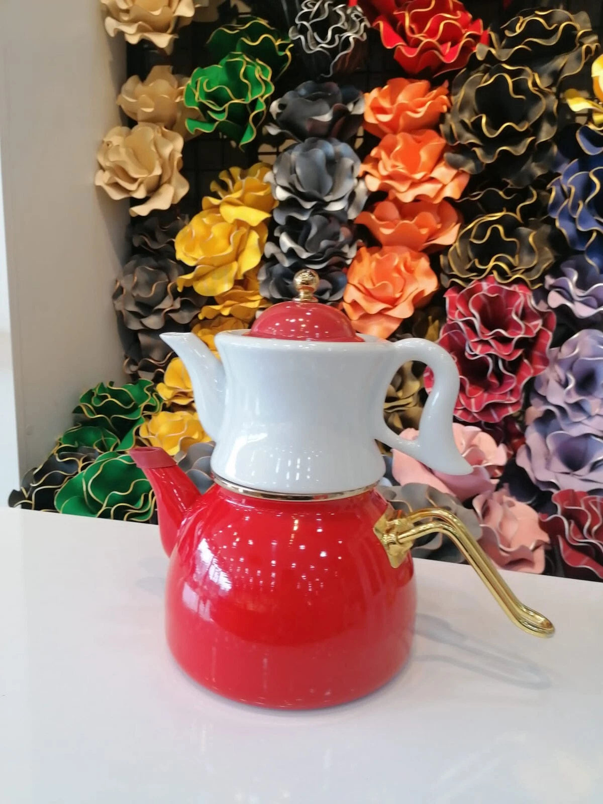 Turkish Tea Pot, Enamel Tea Pot ,Tea Kettle , Vintage Vintage, Porcelain Tea Pot | eBay