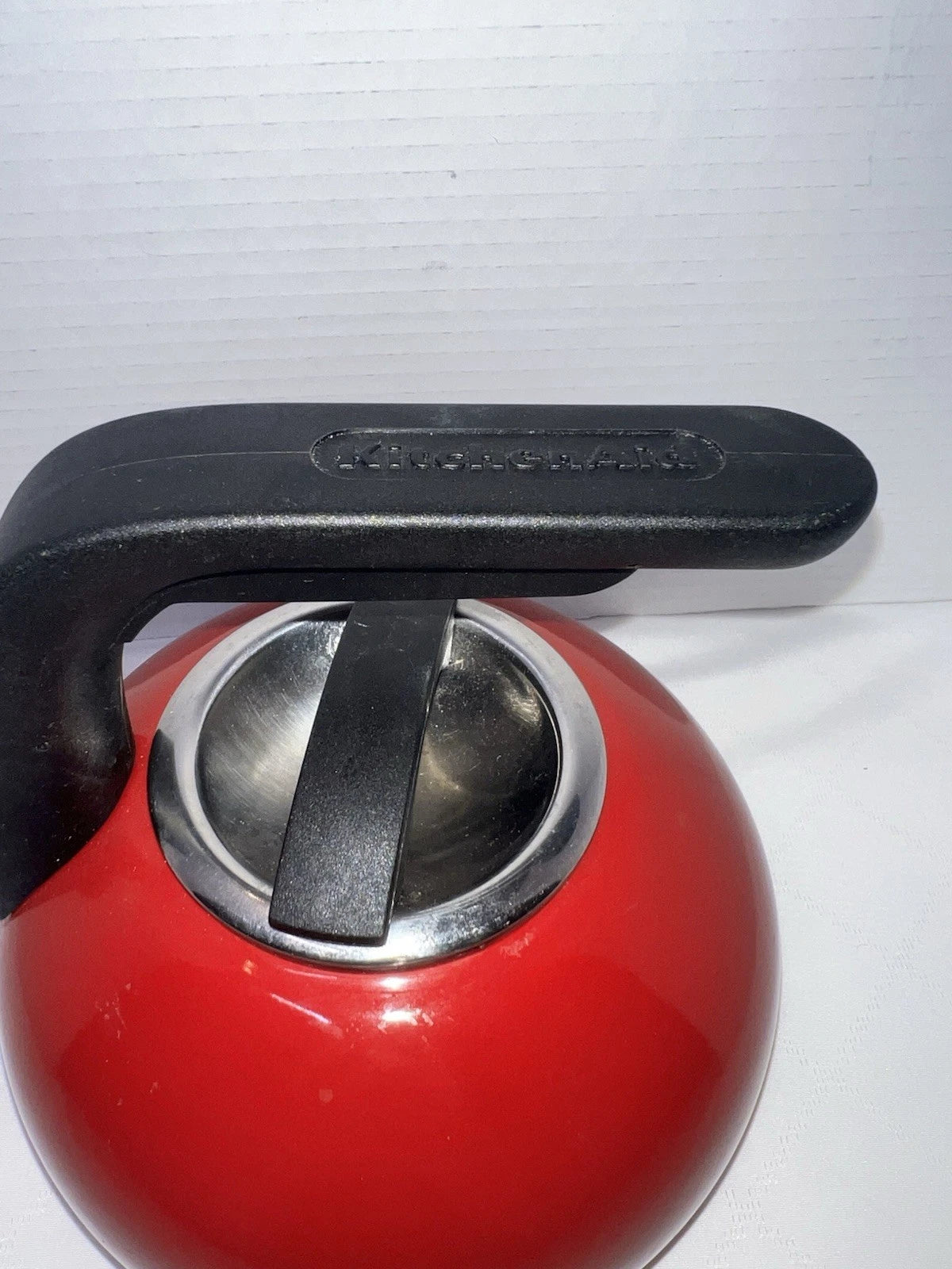 KitchenAid 1.5 Quart Porcelain Enamel Red Whistling Tea Kettle | eBay